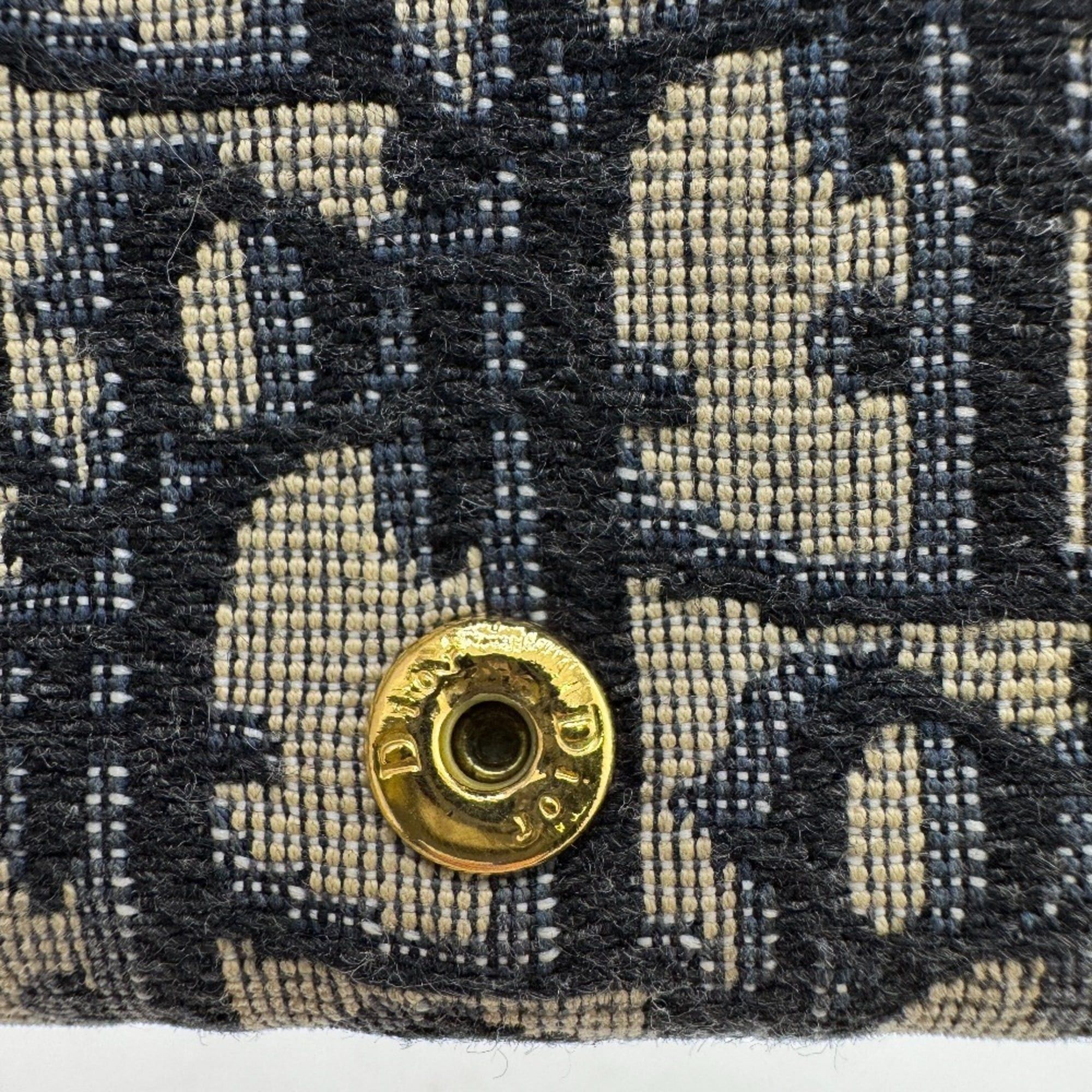Dior Christian Dior Dior Montaigne 30 Compact Oblique Tri-fold Wallet in Navy Size ONE SIZE - 14 Thumbnail