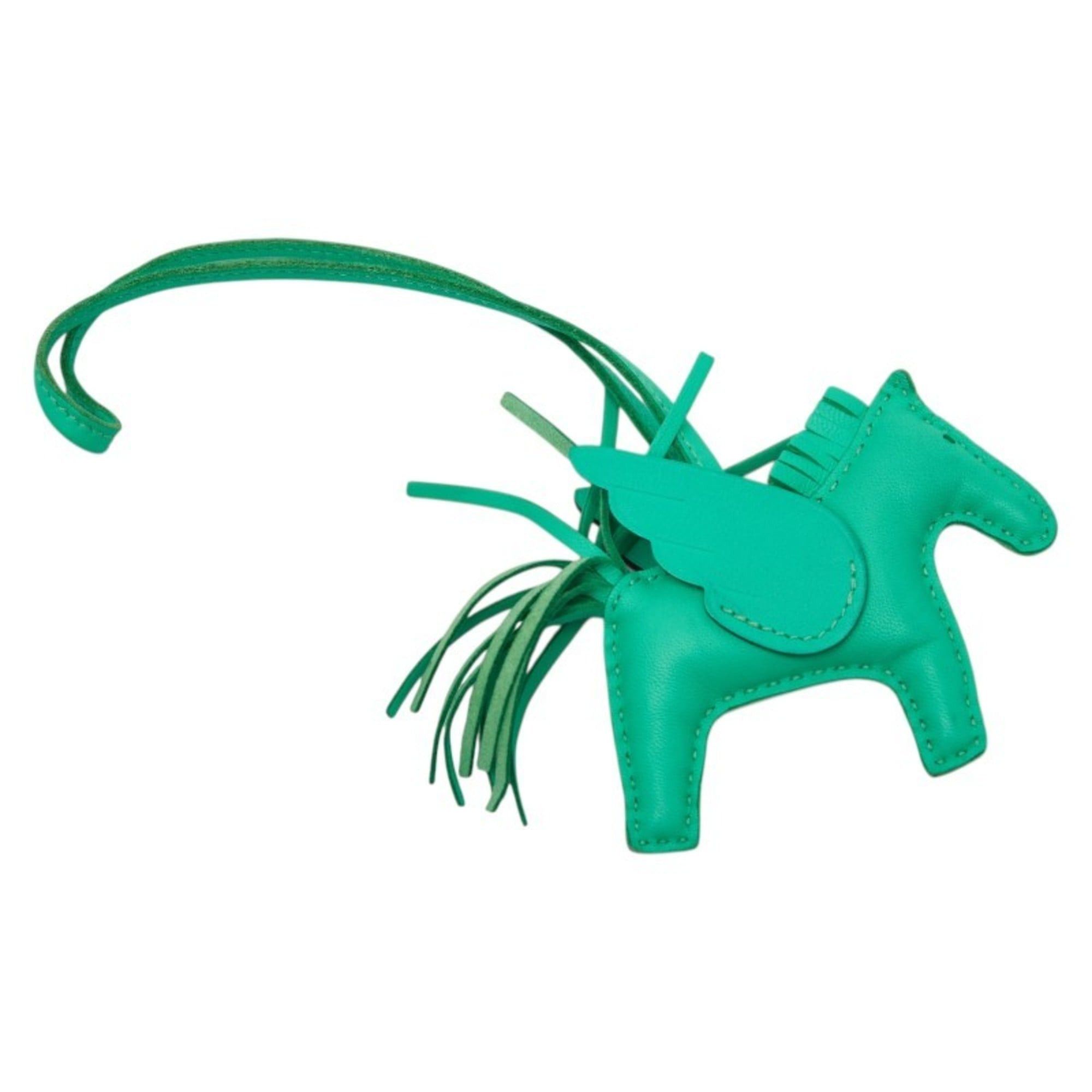 Hermes Hermès Rodeo PM Pegasus Accessory Bag Charm Keychain Green Anjo Miro Women's HERMES Size ONE SIZE - 2 Thumbnail
