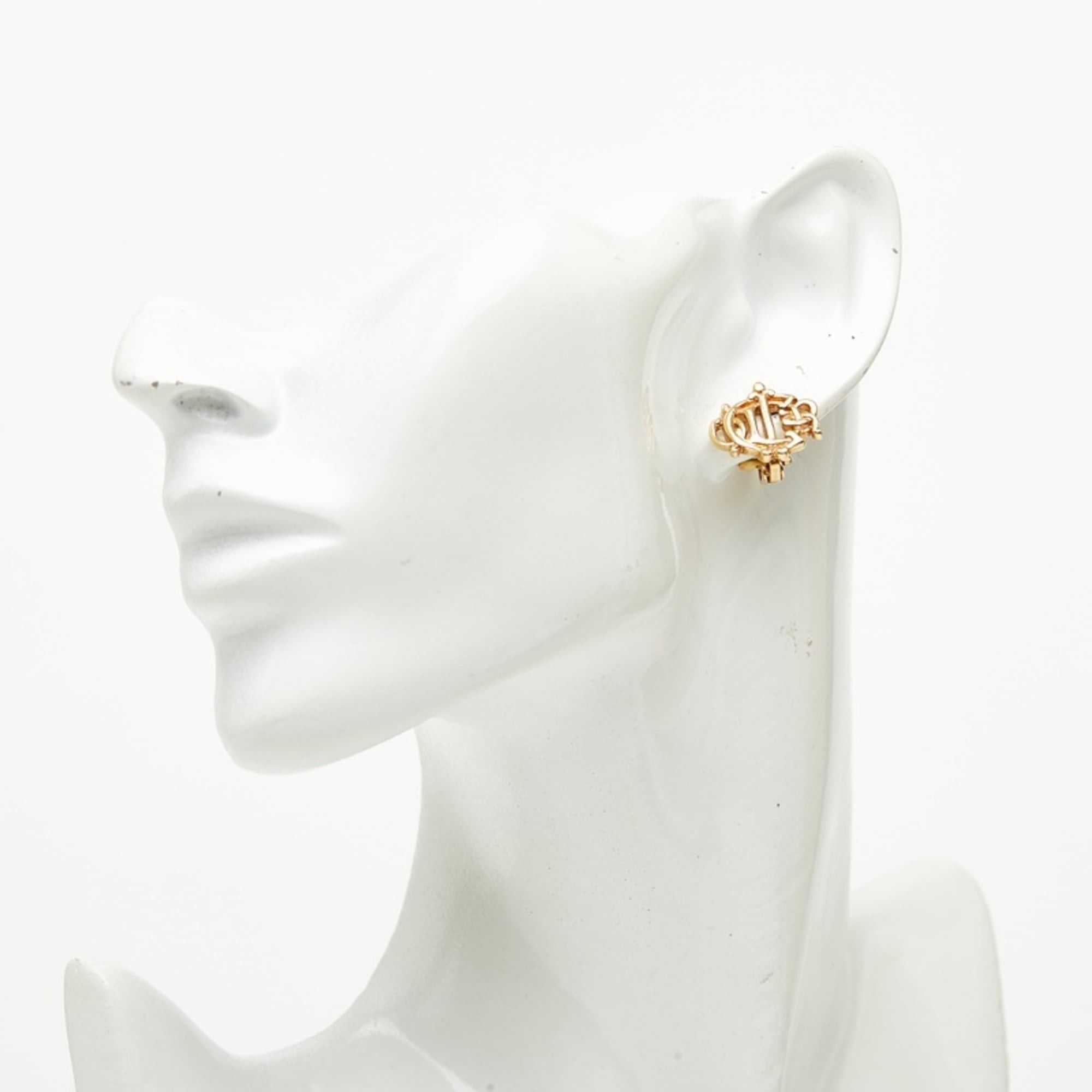 Dior Christian Dior Dior logo earrings, gold plated, for women. Size ONE SIZE - 5 Thumbnail