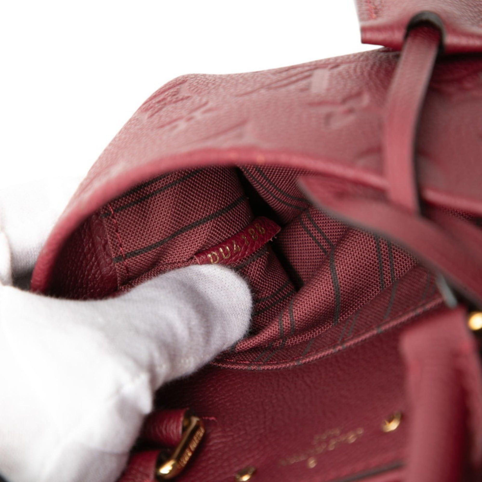 Louis Vuitton Louis Vuitton Monogram Empreinte Speedy Bandouliere 20 Shoulder Bag M43500 Wine Red, Bordeaux, Red Leather, Women's LOUIS VUITTON Size ONE SIZE - 6 Thumbnail