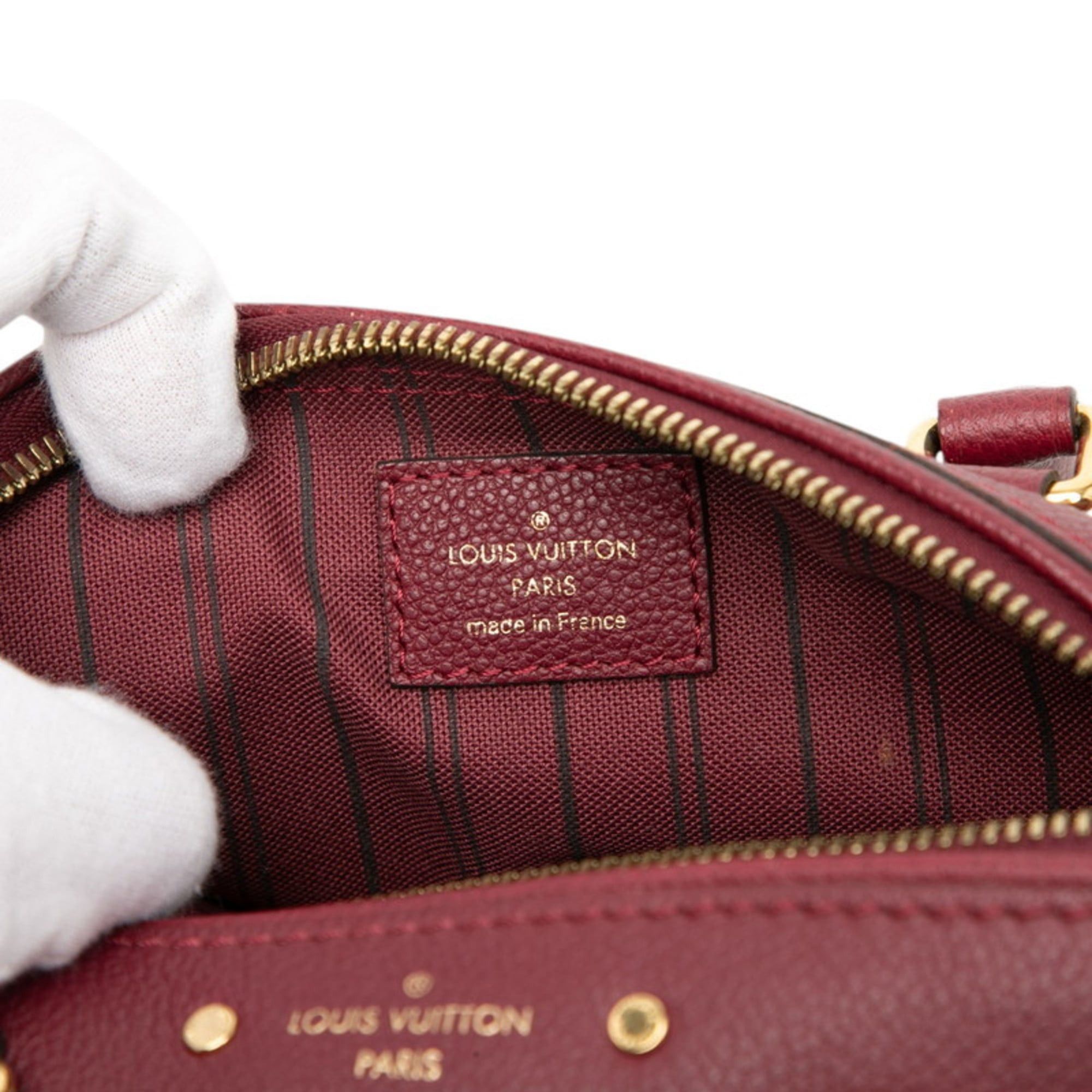Louis Vuitton Louis Vuitton Monogram Empreinte Speedy Bandouliere 20 Shoulder Bag M43500 Wine Red, Bordeaux, Red Leather, Women's LOUIS VUITTON Size ONE SIZE - 5 Thumbnail