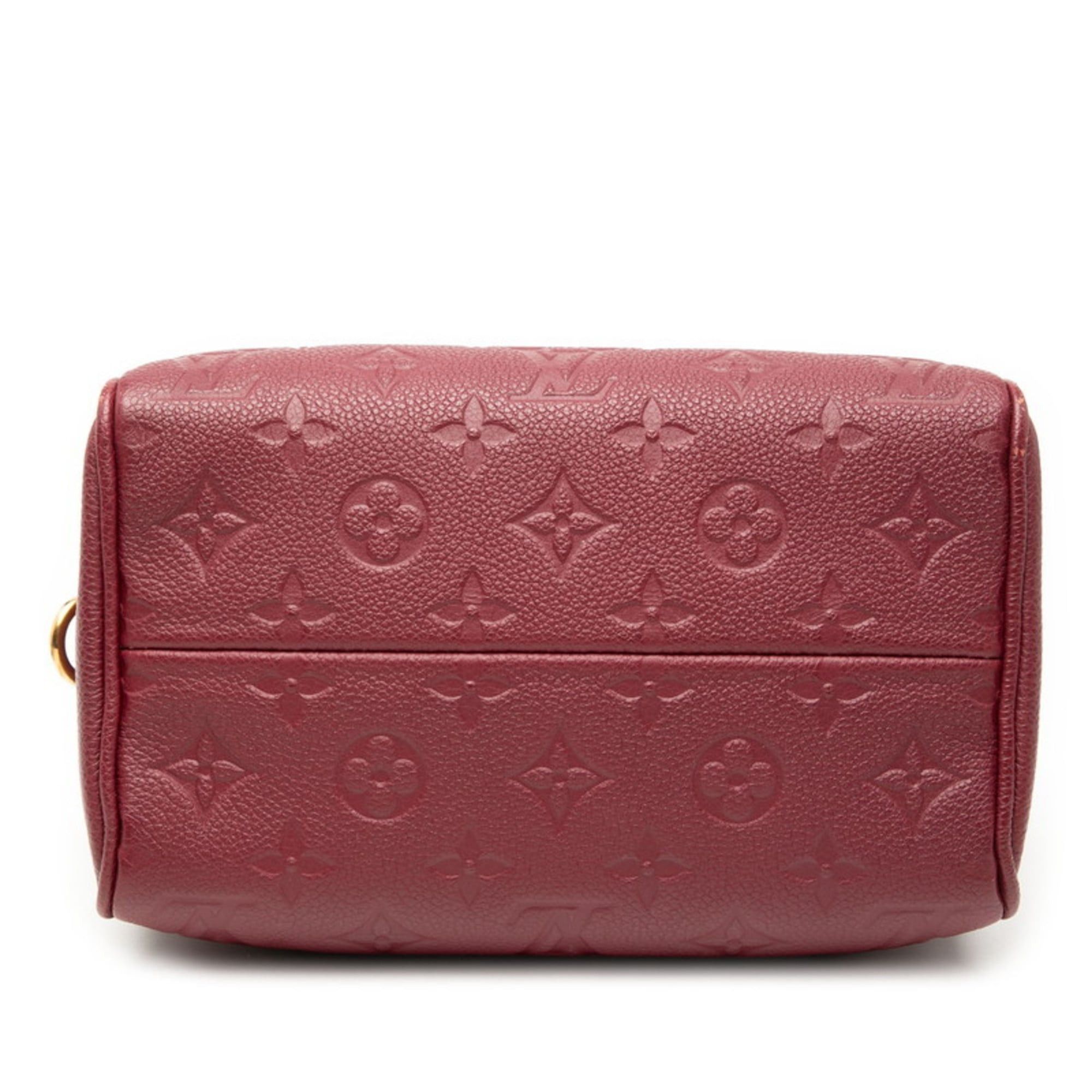 Louis Vuitton Louis Vuitton Monogram Empreinte Speedy Bandouliere 20 Shoulder Bag M43500 Wine Red, Bordeaux, Red Leather, Women's LOUIS VUITTON Size ONE SIZE - 3 Thumbnail