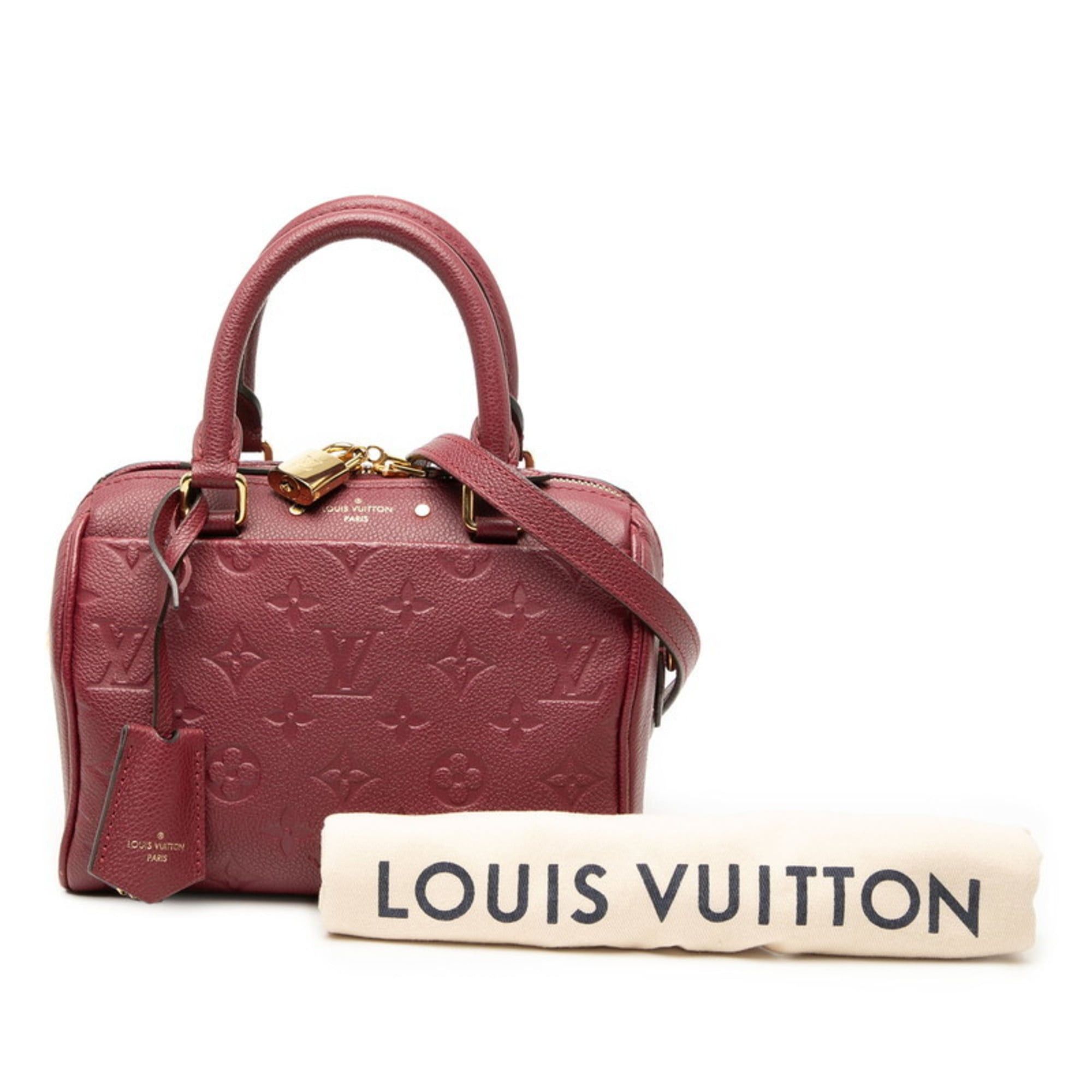 Louis Vuitton Louis Vuitton Monogram Empreinte Speedy Bandouliere 20 Shoulder Bag M43500 Wine Red, Bordeaux, Red Leather, Women's LOUIS VUITTON Size ONE SIZE - 7 Thumbnail