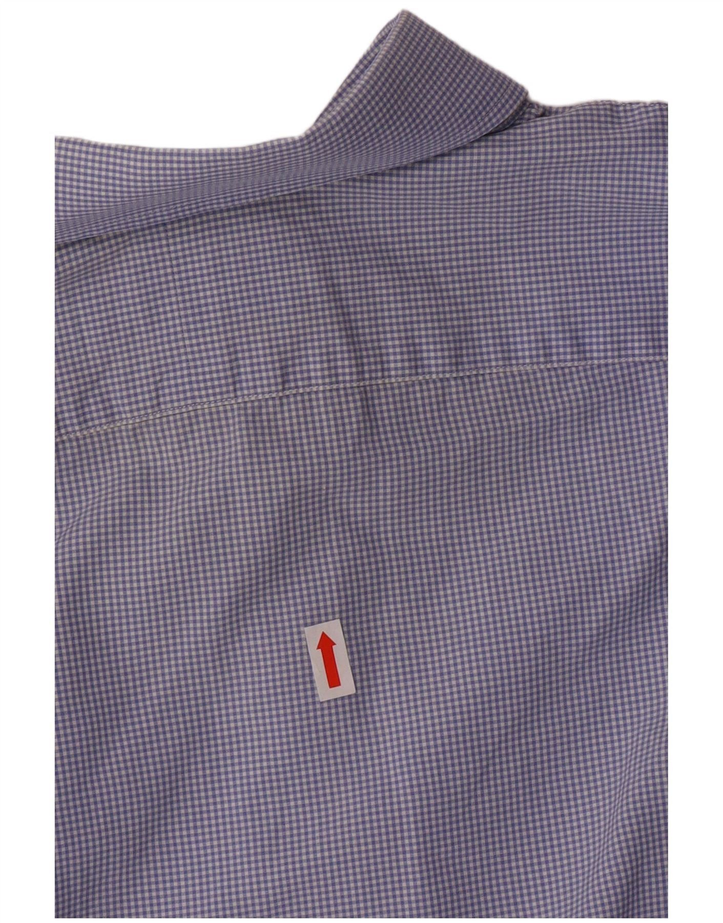 Polo Ralph Lauren Mens Formal Shirt 16 40/41 Large Blue Gingham Size US S / EU 44-46 / 1 - 3 Thumbnail
