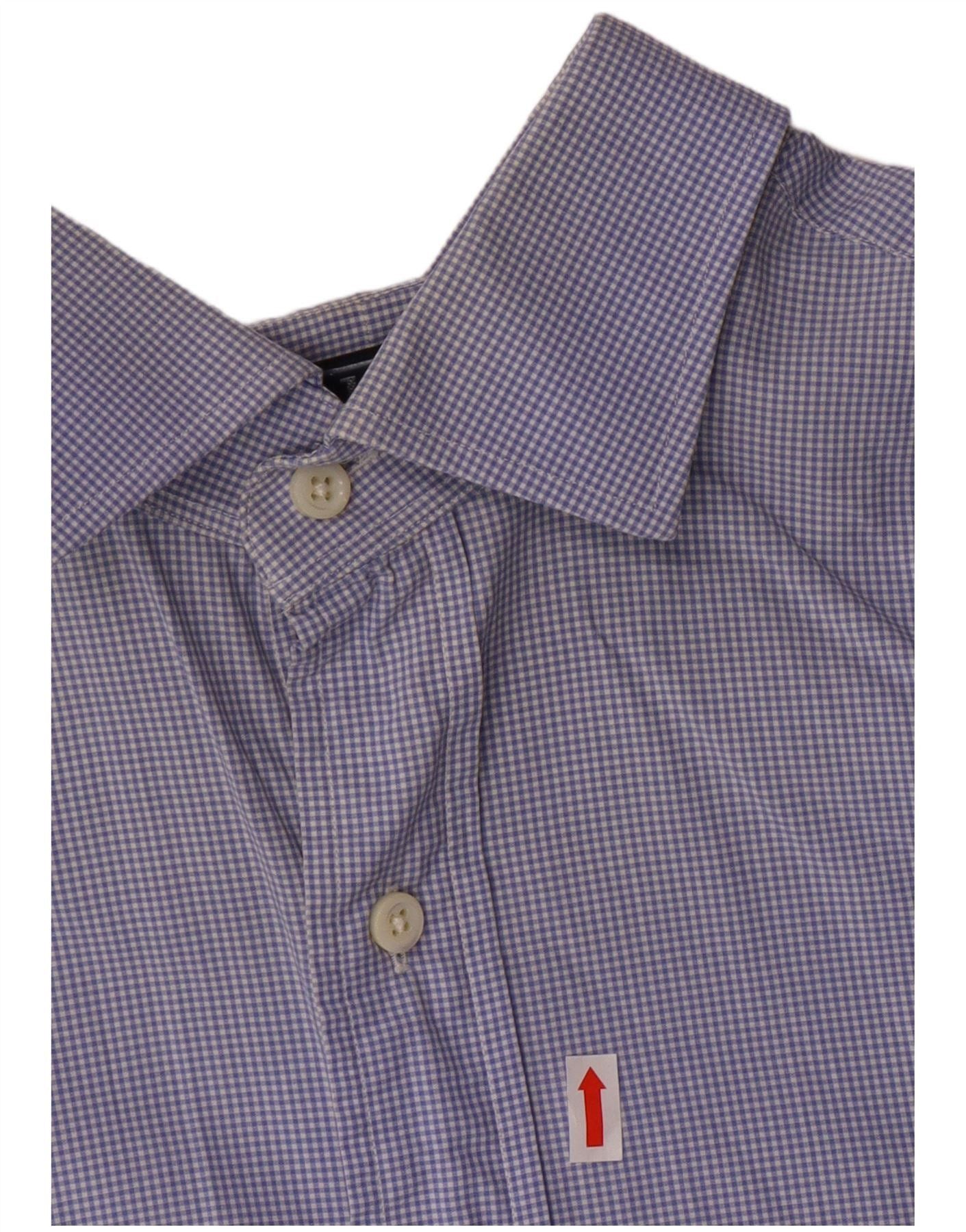 Polo Ralph Lauren Mens Formal Shirt 16 40/41 Large Blue Gingham Size US S / EU 44-46 / 1 - 4 Thumbnail