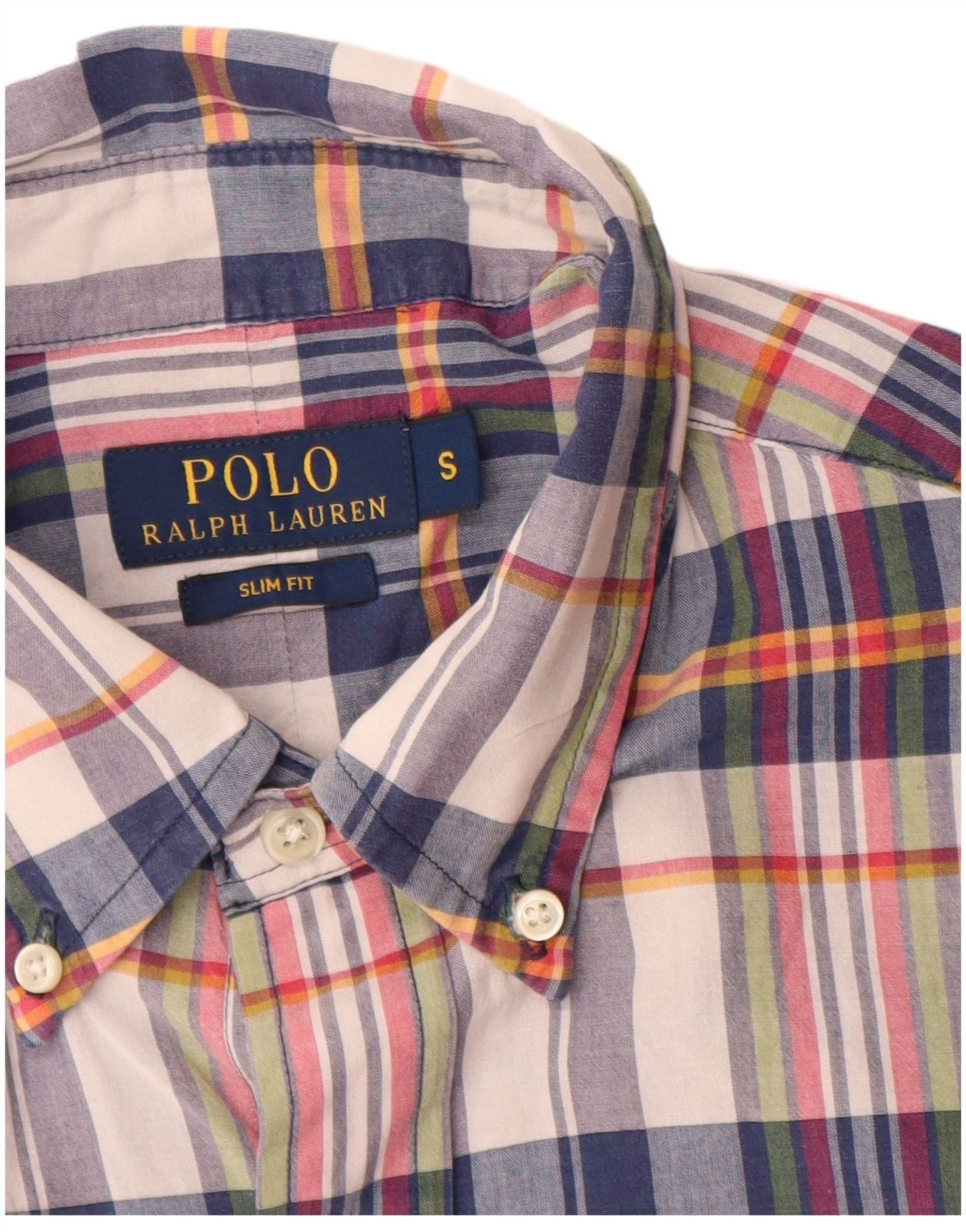 Polo Ralph Lauren Mens Slim Fit Shirt Small Multicoloured Check Size US S / EU 44-46 / 1 - 3 Thumbnail