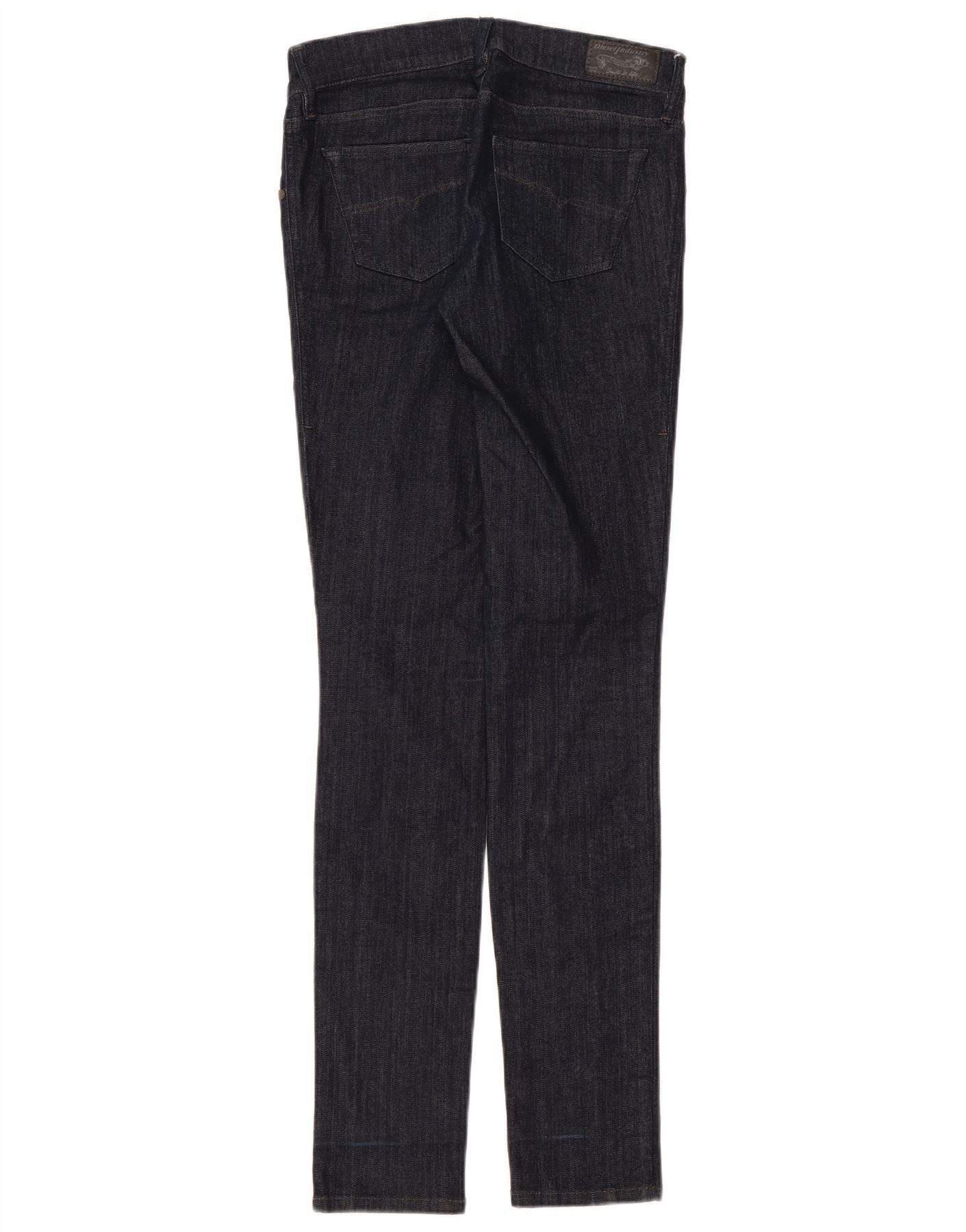 Diesel Womens Grupee Super Slim Skinny Jeans W25 L32 Navy Blue Cott Size 42" / US 20 - 2 Thumbnail