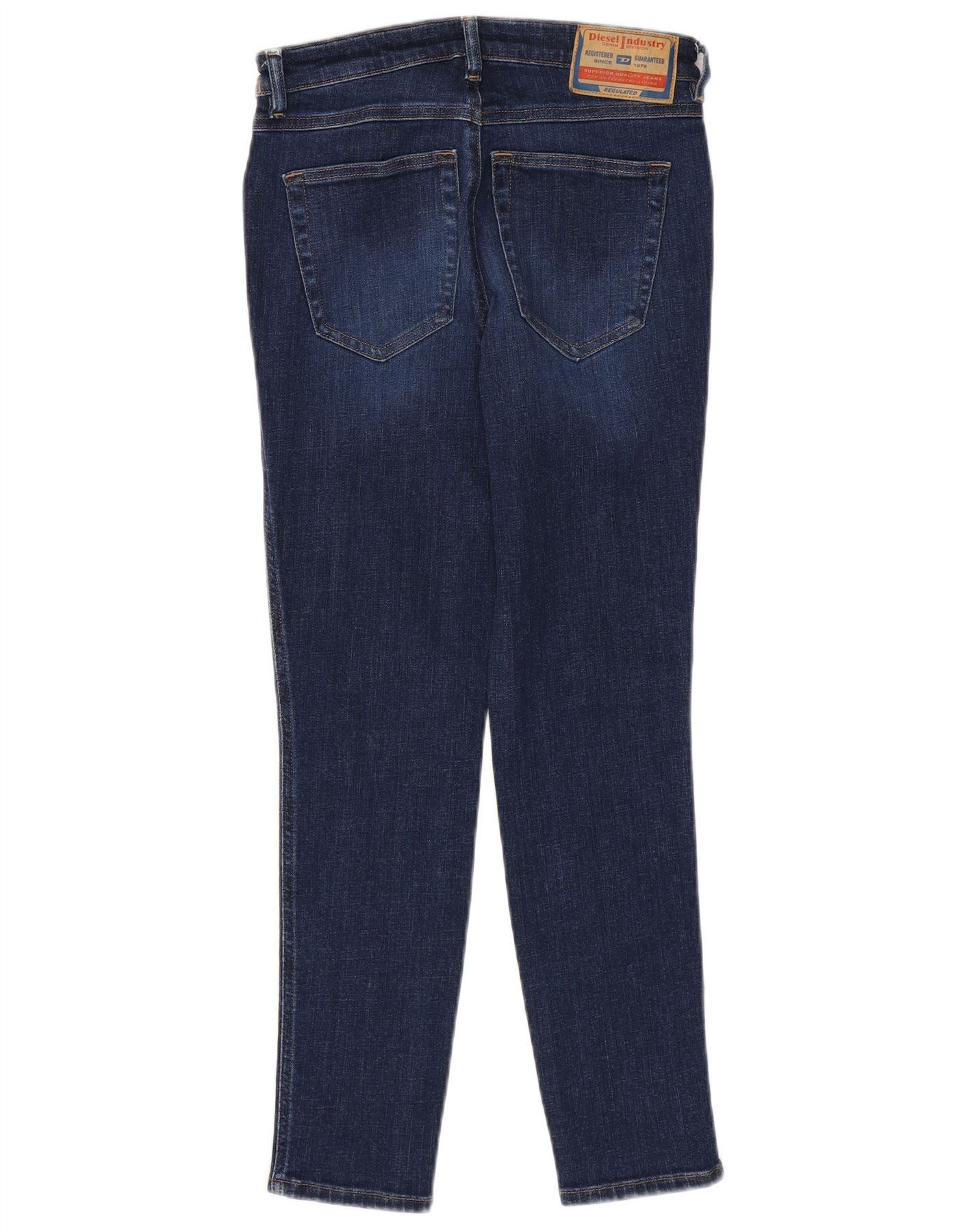 Diesel Womens Skinny Jeans W26 L26 Navy Blue Cotton Size 42" / US 20 - 2 Thumbnail