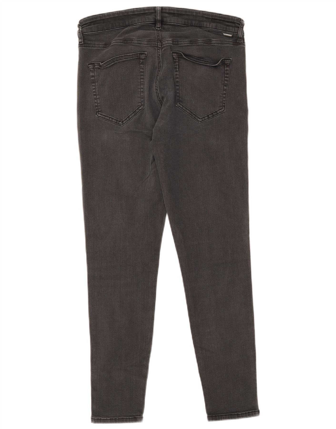 Diesel Womens Slandy Skinny Jeans W31 L27 Black Cotton Size 42" / US 20 - 2 Thumbnail