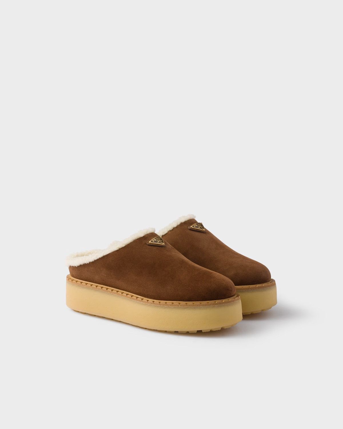 Prada Prada Suede Leather Slides IT 41 Women - USA Duties Paid Size US 11 / IT 41 - 2 Thumbnail