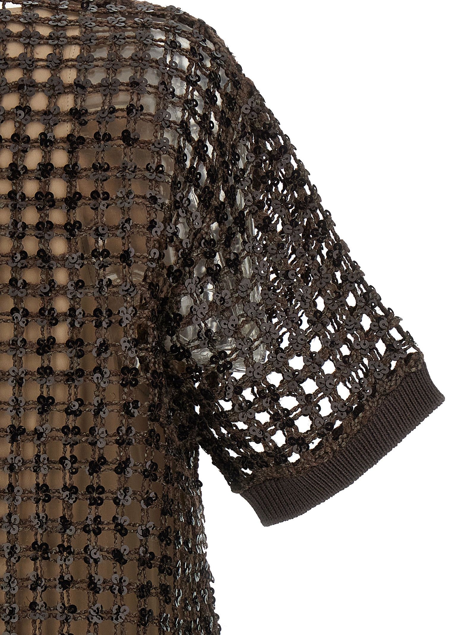 Brunello Cucinelli Sequin mesh dress Size M / US 6-8 / IT 42-44 - 4 Thumbnail