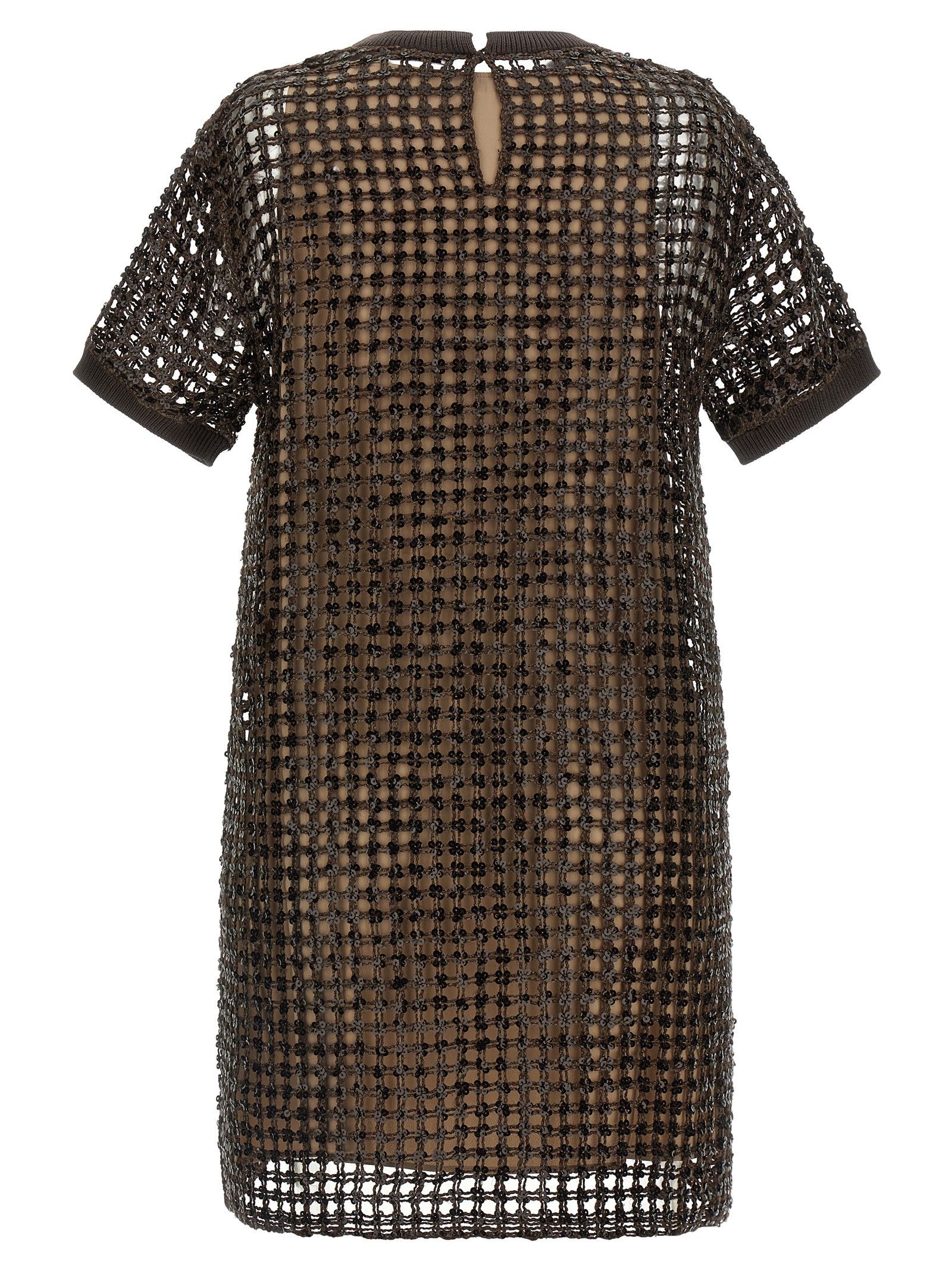 Brunello Cucinelli Sequin mesh dress Size M / US 6-8 / IT 42-44 - 2 Thumbnail