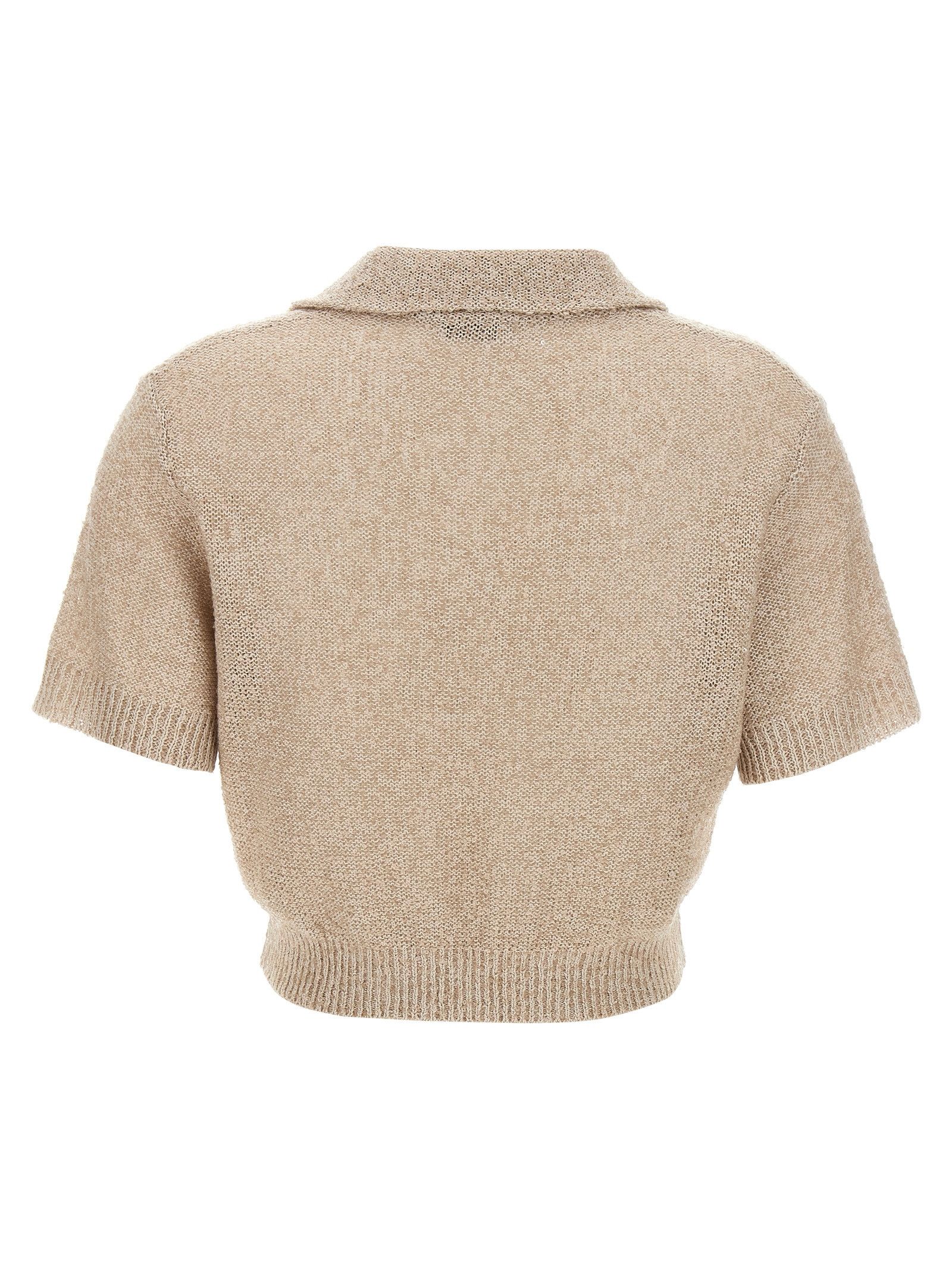 Brunello Cucinelli Sequin polo shirt Size S / US 4 / IT 40 - 2 Thumbnail