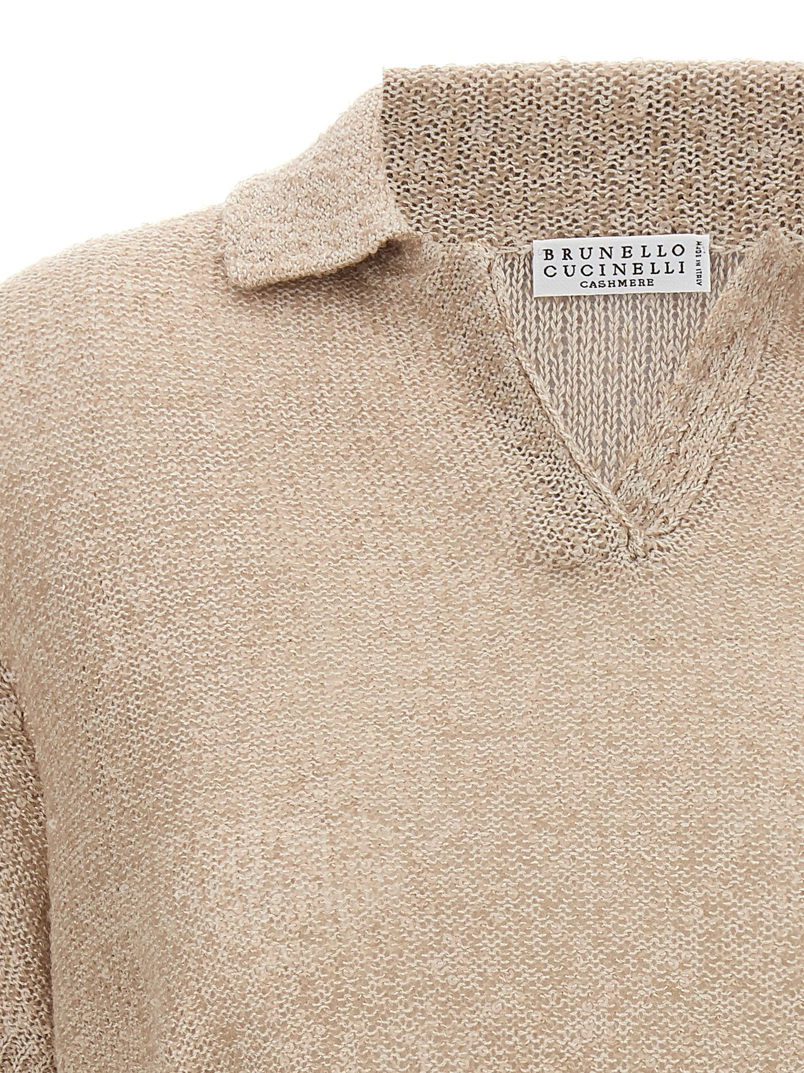 Brunello Cucinelli Sequin polo shirt Size S / US 4 / IT 40 - 3 Thumbnail