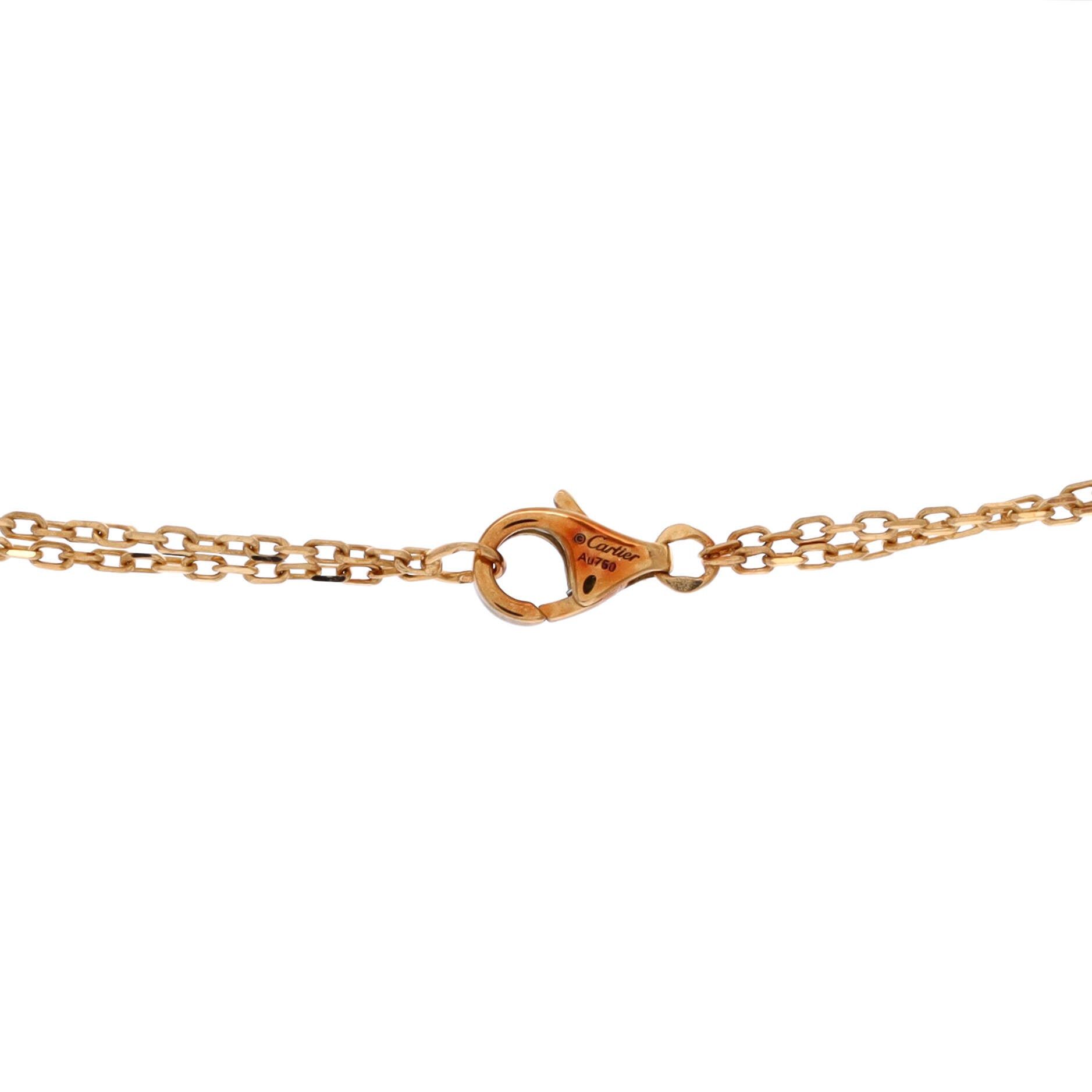 Cartier 2 Diamonds Love Pendant Necklace Size ONE SIZE - 4 Thumbnail