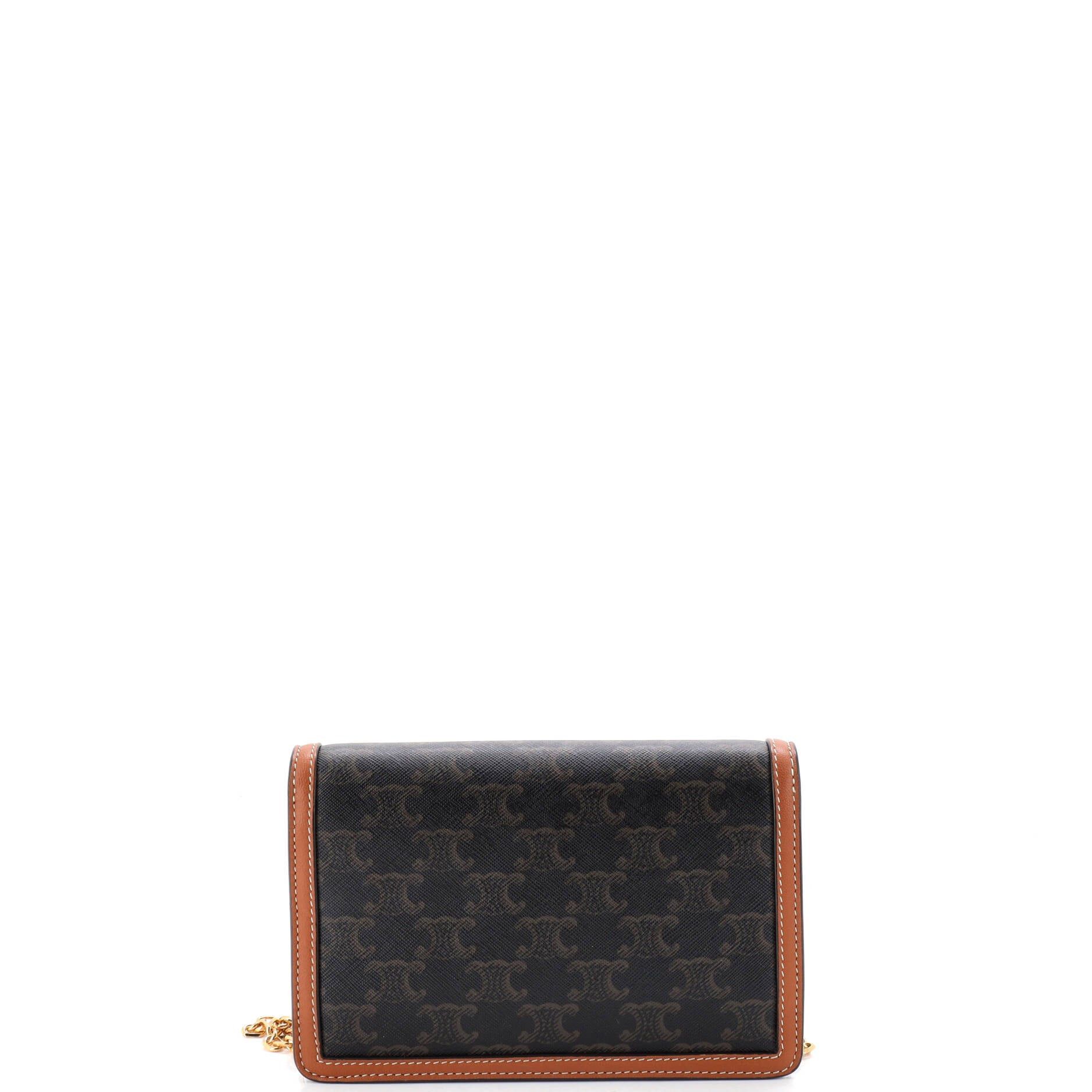 Celine Triomphe Envelope Flap Wallet on Chain Size ONE SIZE - 3 Thumbnail