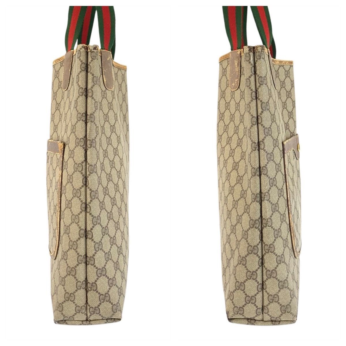 Gucci Gucci Gucci GG Supreme Canvas Leather 2way Tote Bag Textile Shoulder Bag 39 02 003 DUTY FREE for USA Size ONE SIZE - 7 Thumbnail