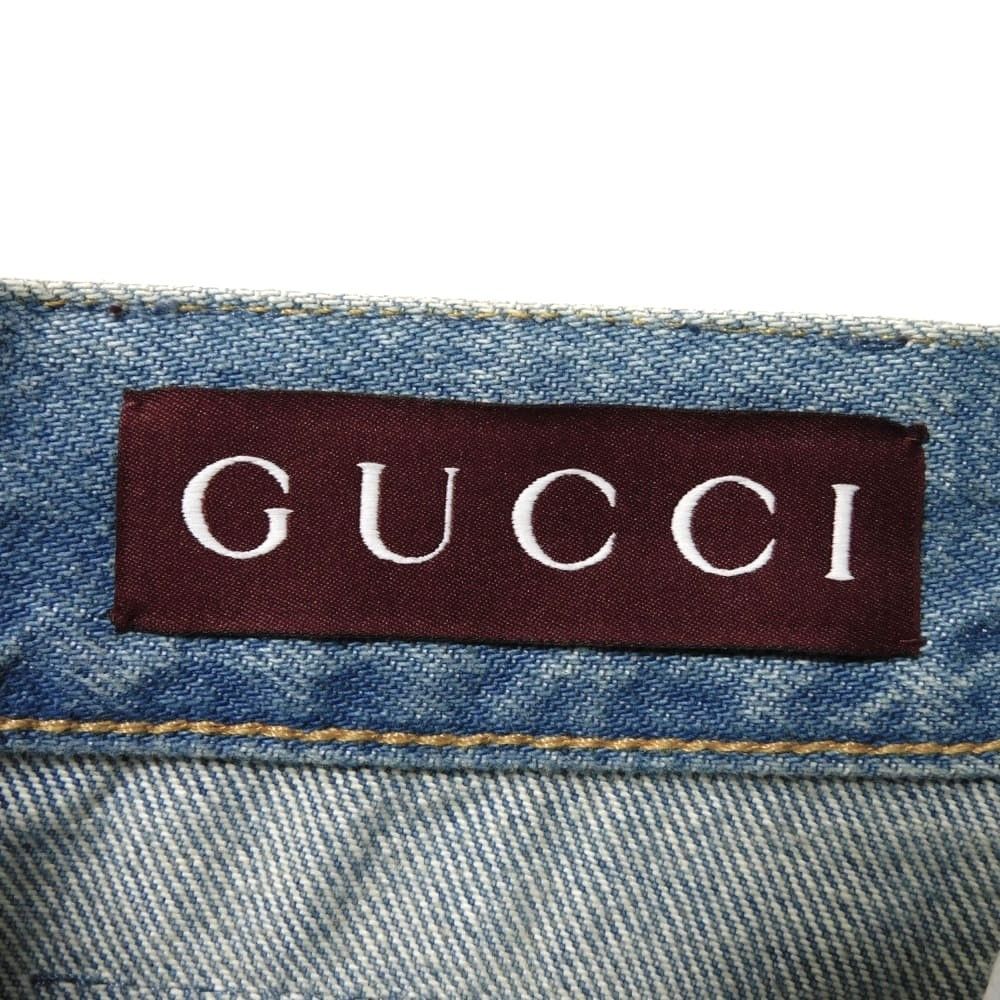 Gucci Gucci Gucci Tapered Fit Denim Pants Textile Jeans 796360 XDC6P 4206 DUTY FREE for USA Size ONE SIZE - 5 Thumbnail