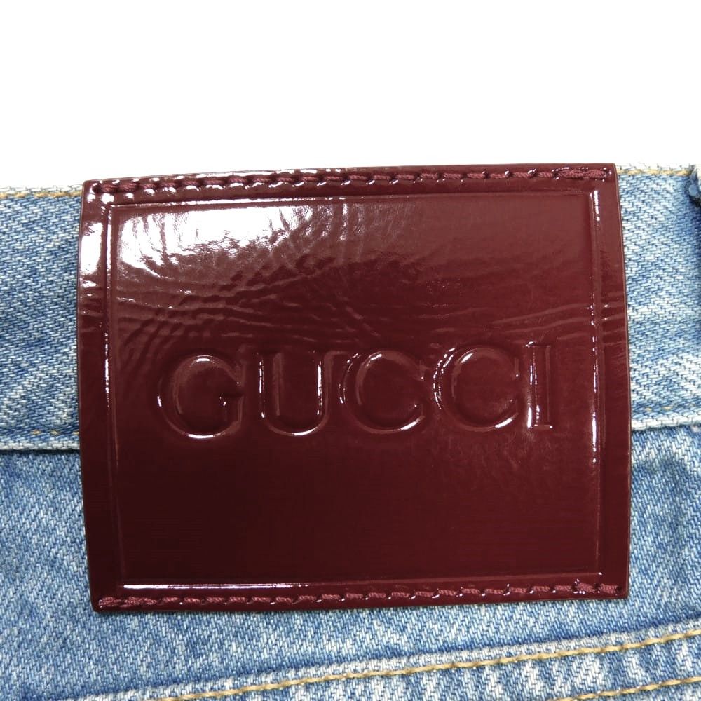 Gucci Gucci Gucci Tapered Fit Denim Pants Textile Jeans 796360 XDC6P 4206 DUTY FREE for USA Size ONE SIZE - 7 Thumbnail