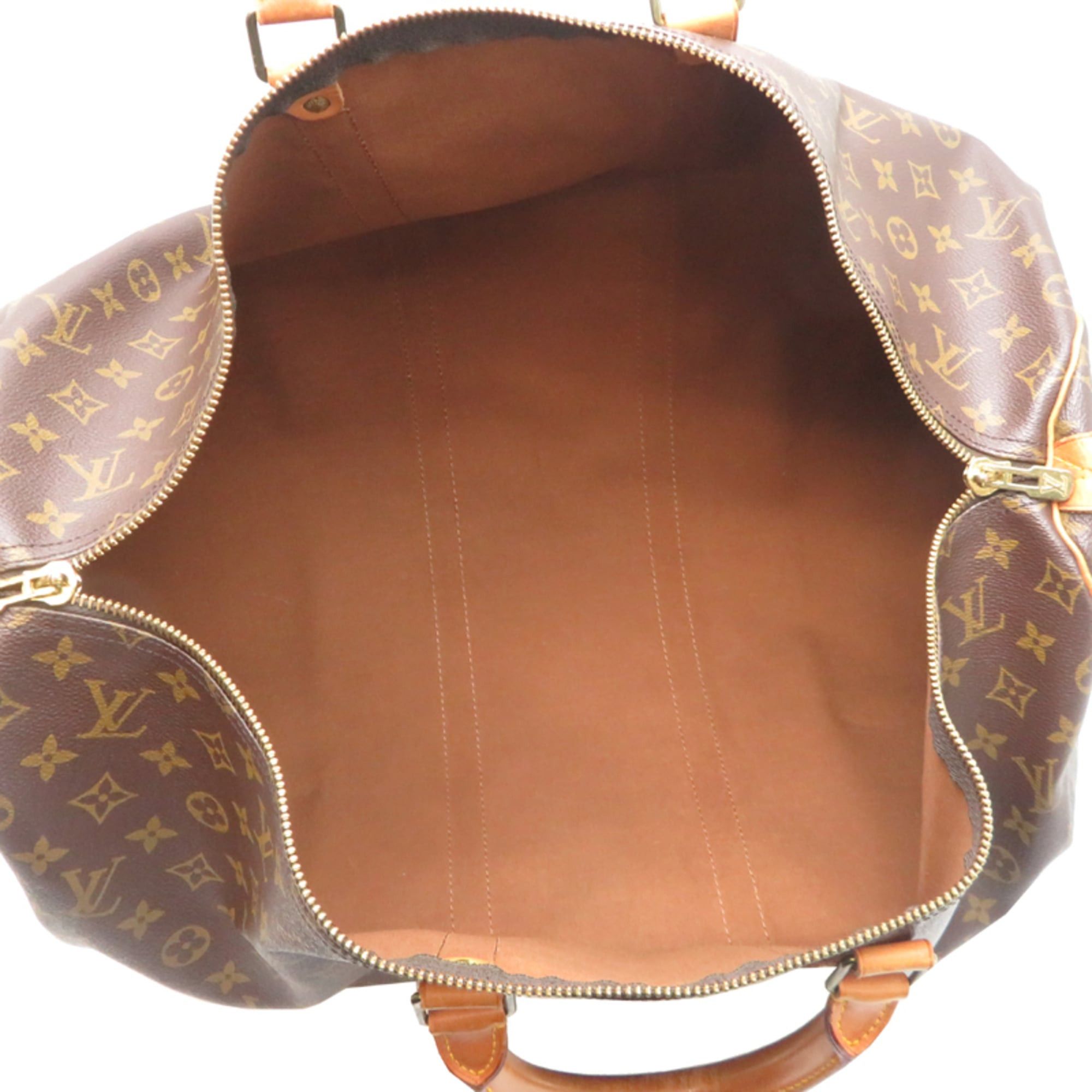 Louis Vuitton Louis Vuitton Keepall 55 Boston Bag for Men and Women, M41424 (Discontinued) Monogram Brown Size ONE SIZE - 6 Thumbnail