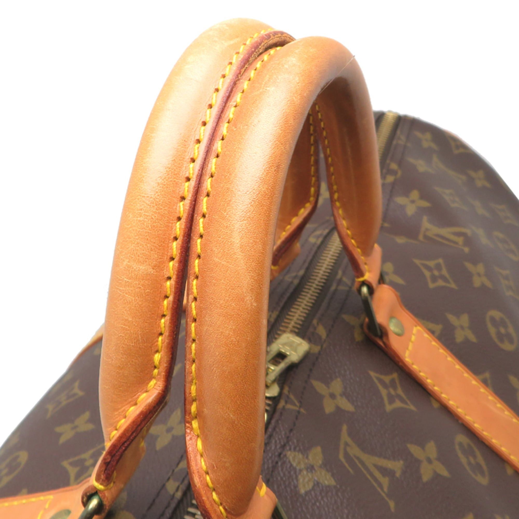 Louis Vuitton Louis Vuitton Keepall 55 Boston Bag for Men and Women, M41424 (Discontinued) Monogram Brown Size ONE SIZE - 5 Thumbnail