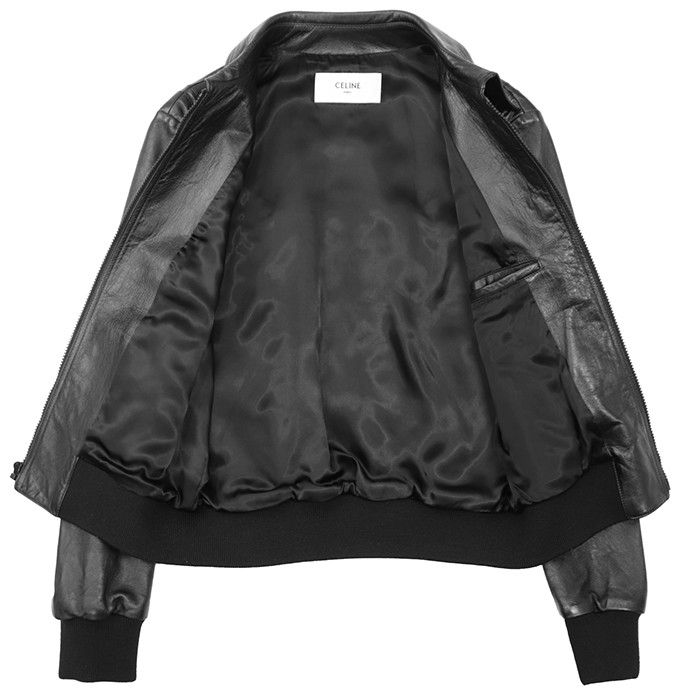 Celine Celine Celine Soft Lambskin Leather Jacket Leather Outerwear 2E499280D DUTY FREE for USA Size ONE SIZE - 9 Thumbnail