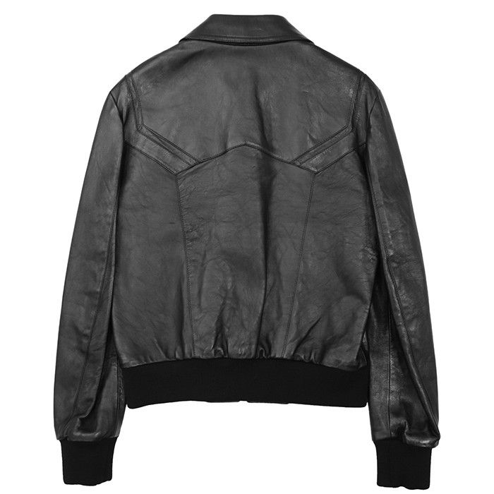 Celine Celine Celine Soft Lambskin Leather Jacket Leather Outerwear 2E499280D DUTY FREE for USA Size ONE SIZE - 7 Thumbnail