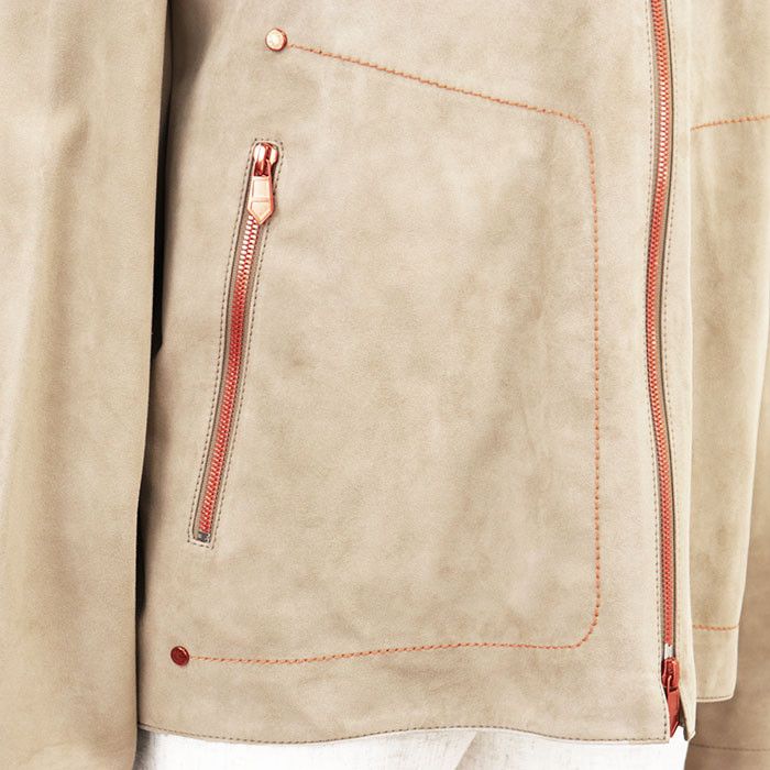 Hermes Hermes Hermès 50 Reindeer Leather Jacket Leather Outerwear DUTY FREE for USA Size ONE SIZE - 14 Thumbnail