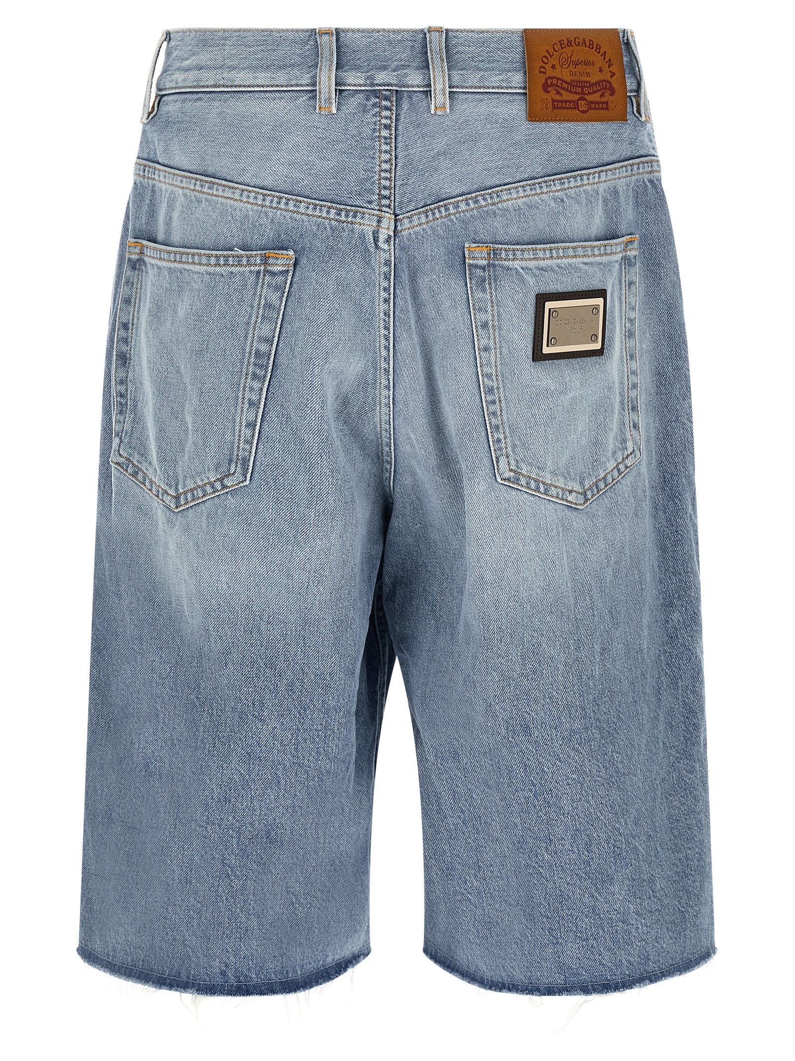 Dolce & Gabbana Denim Bermuda Shorts Size US 38 / EU 54 - 2 Thumbnail