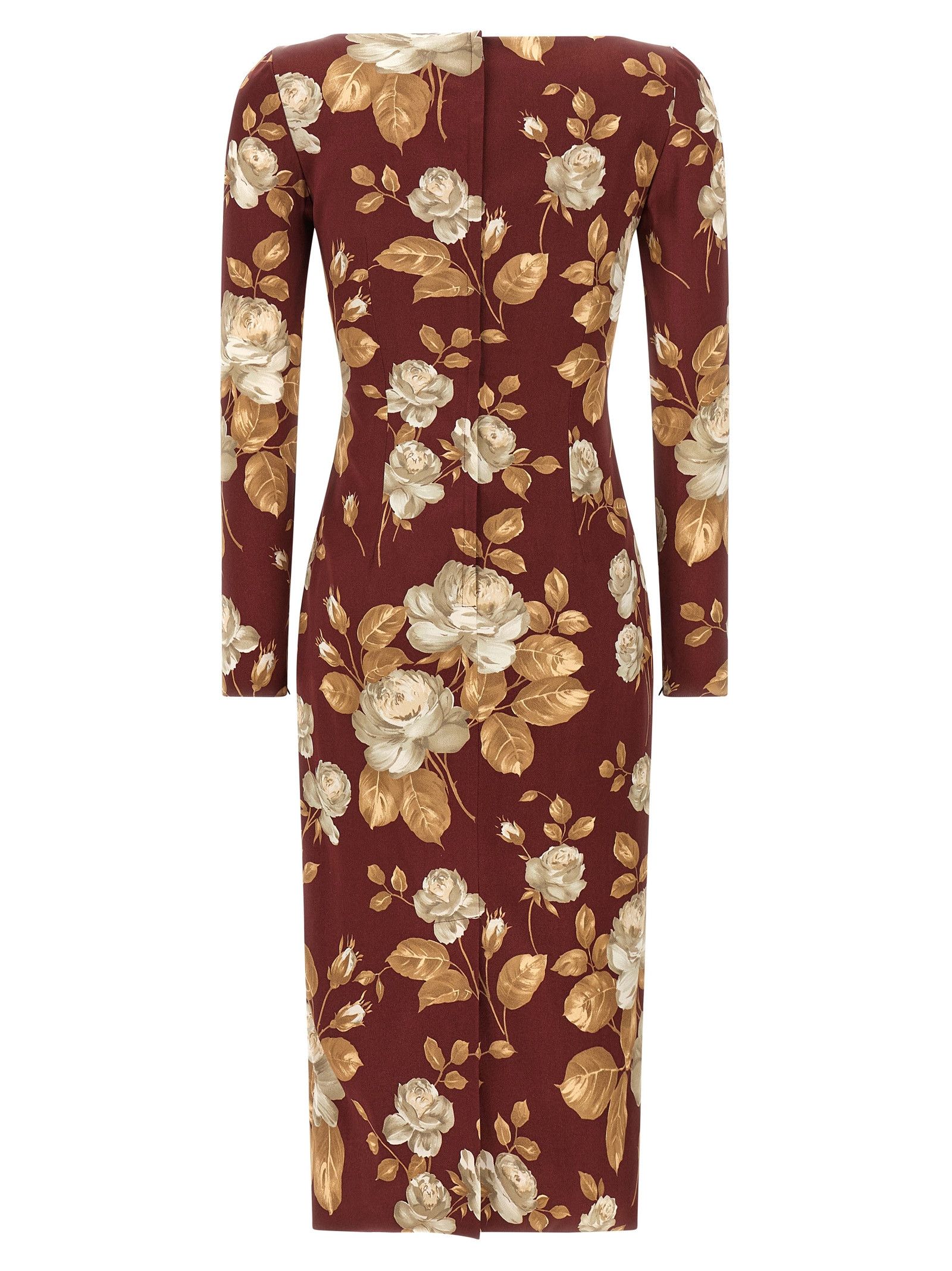 Dolce & Gabbana Rose Print Dress Size XS / US 0-2 / IT 36-38 - 2 Thumbnail