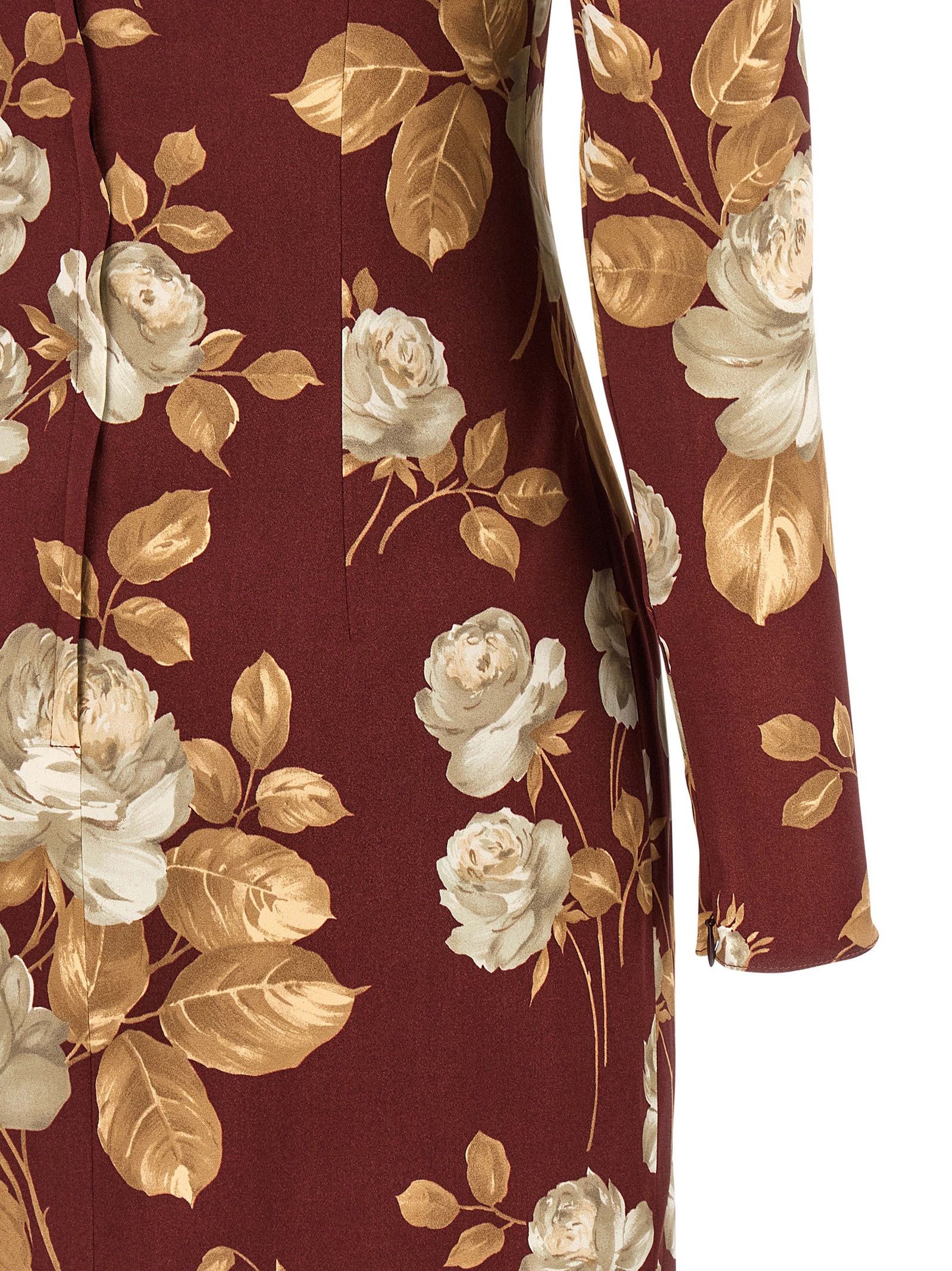 Dolce & Gabbana Rose Print Dress Size XS / US 0-2 / IT 36-38 - 4 Thumbnail