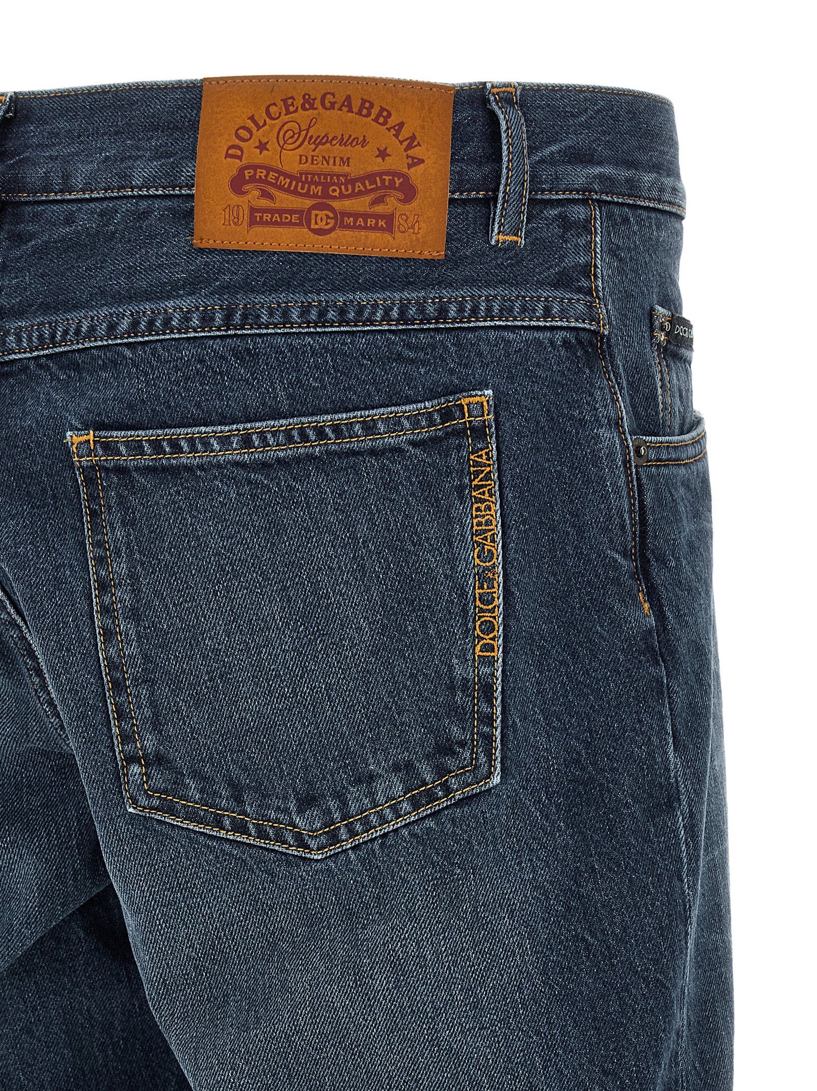 Dolce & Gabbana Logo Embroidery Jeans Size US 38 / EU 54 - 4 Thumbnail