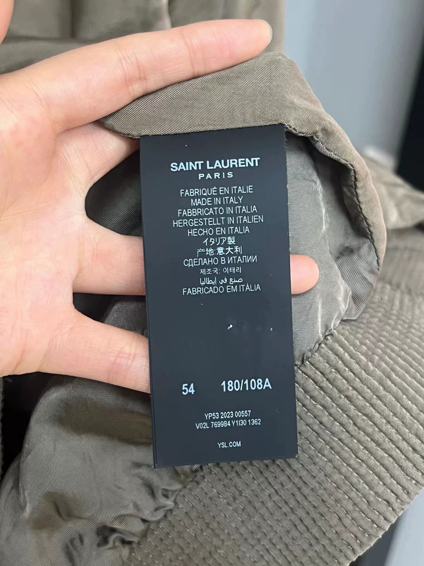 Saint Laurent Paris slp cotton bomber jacket in brand new condition Size US XXL / EU 58 / 5 - 3 Thumbnail