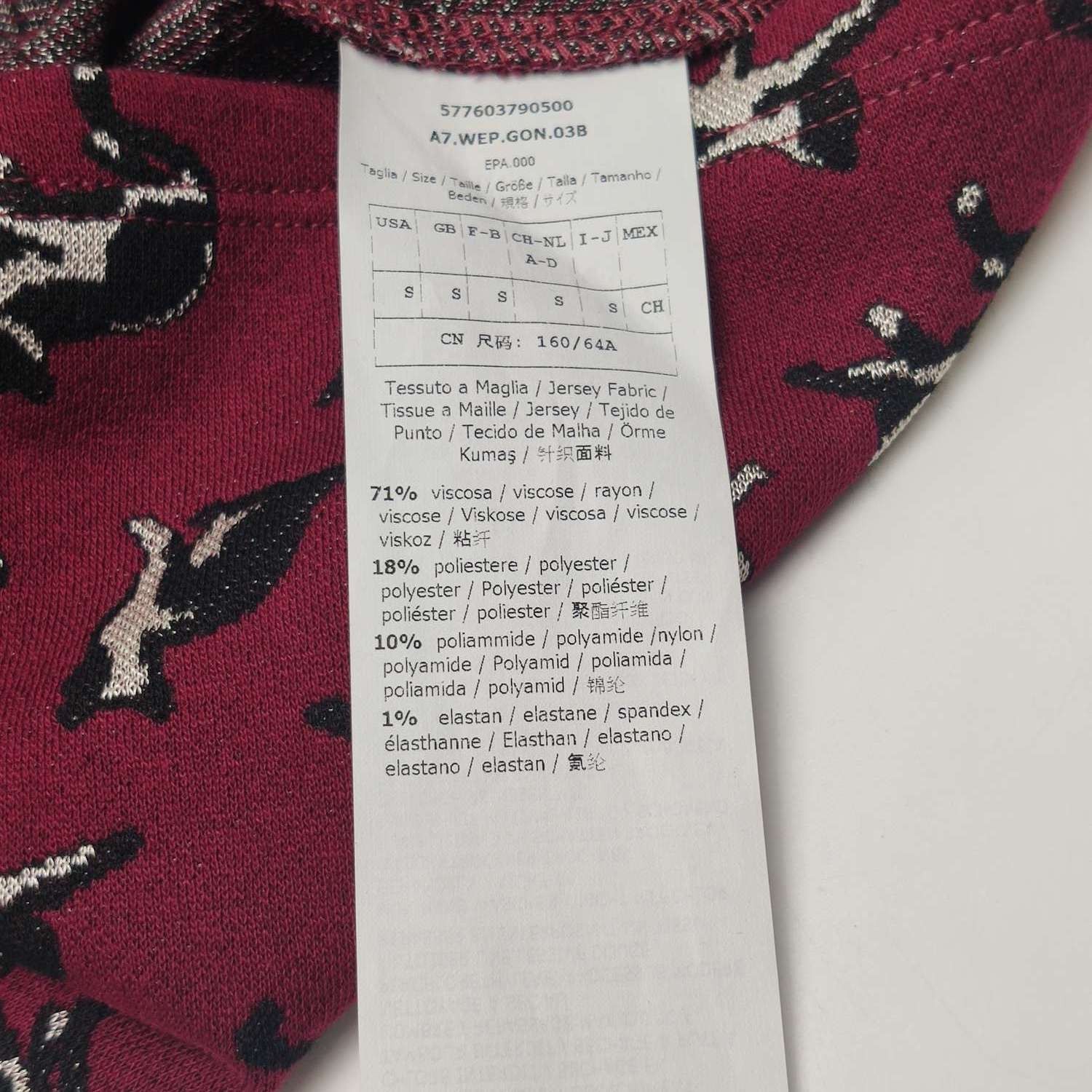 Japanese Brand Red Cat Print Wool Blend Knee-Length Skirt Size 26" / US 2 / IT 38 - 14 Thumbnail