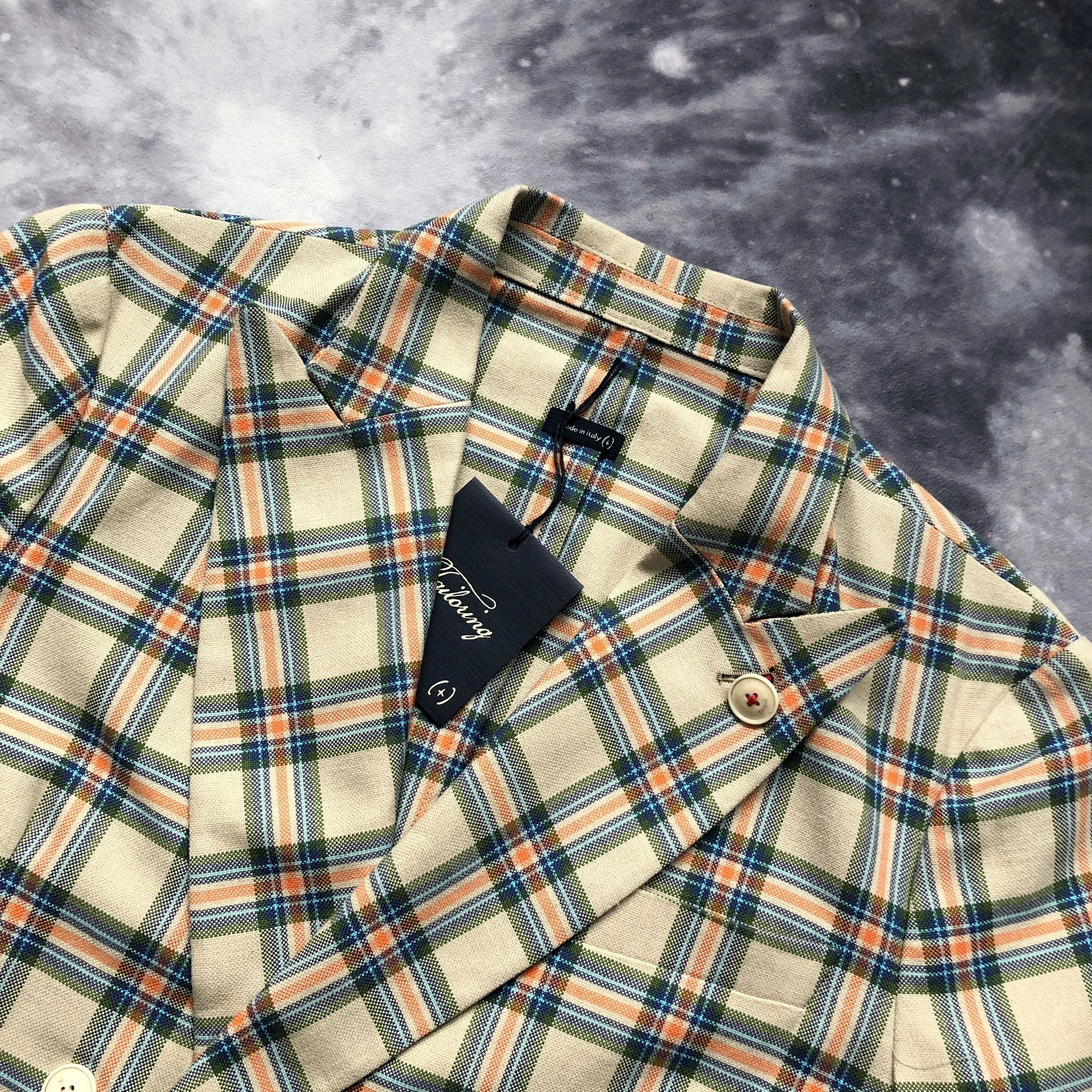 Japanese Brand Yuppie Plaid Double-Breasted Blazer Size US M / EU 48-50 / 2 - 2 Thumbnail