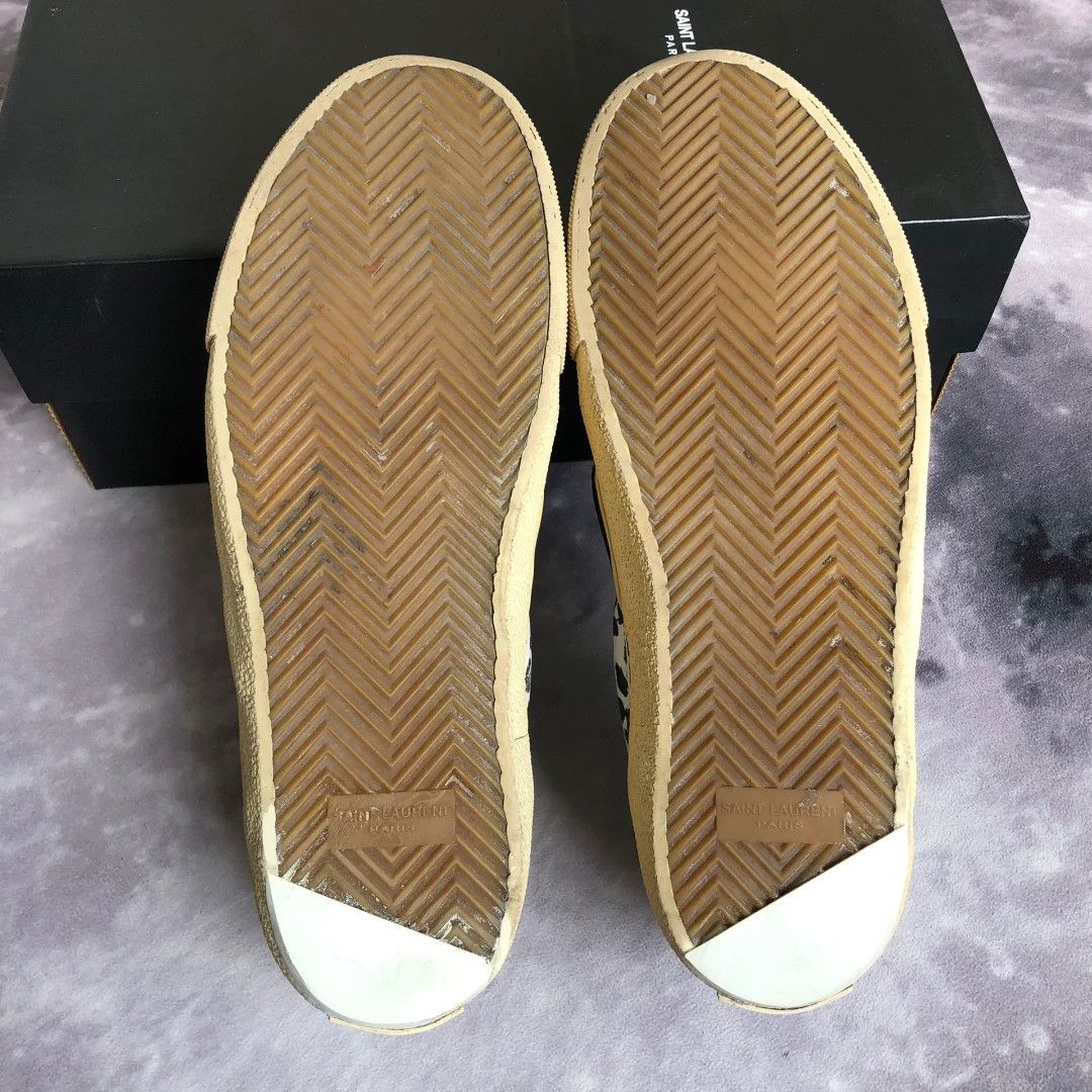 Saint Laurent Paris Saint Laurent Babycat White Leopard Slip On Size US 10 / EU 43 - 9 Thumbnail