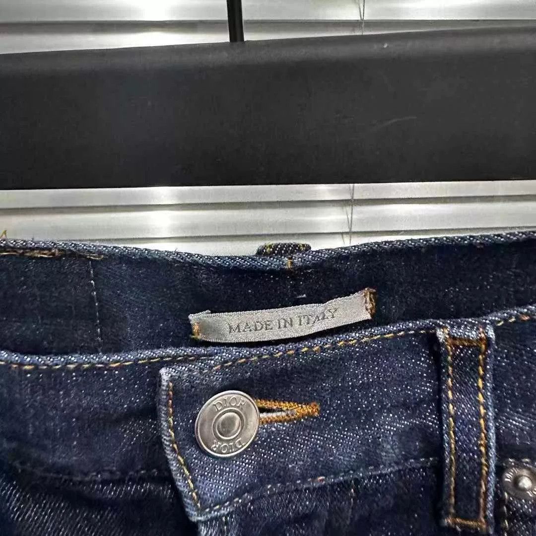 Japanese Brand Dior Logo Lined Hem Jeans Size 29 Size 29" - 2 Thumbnail