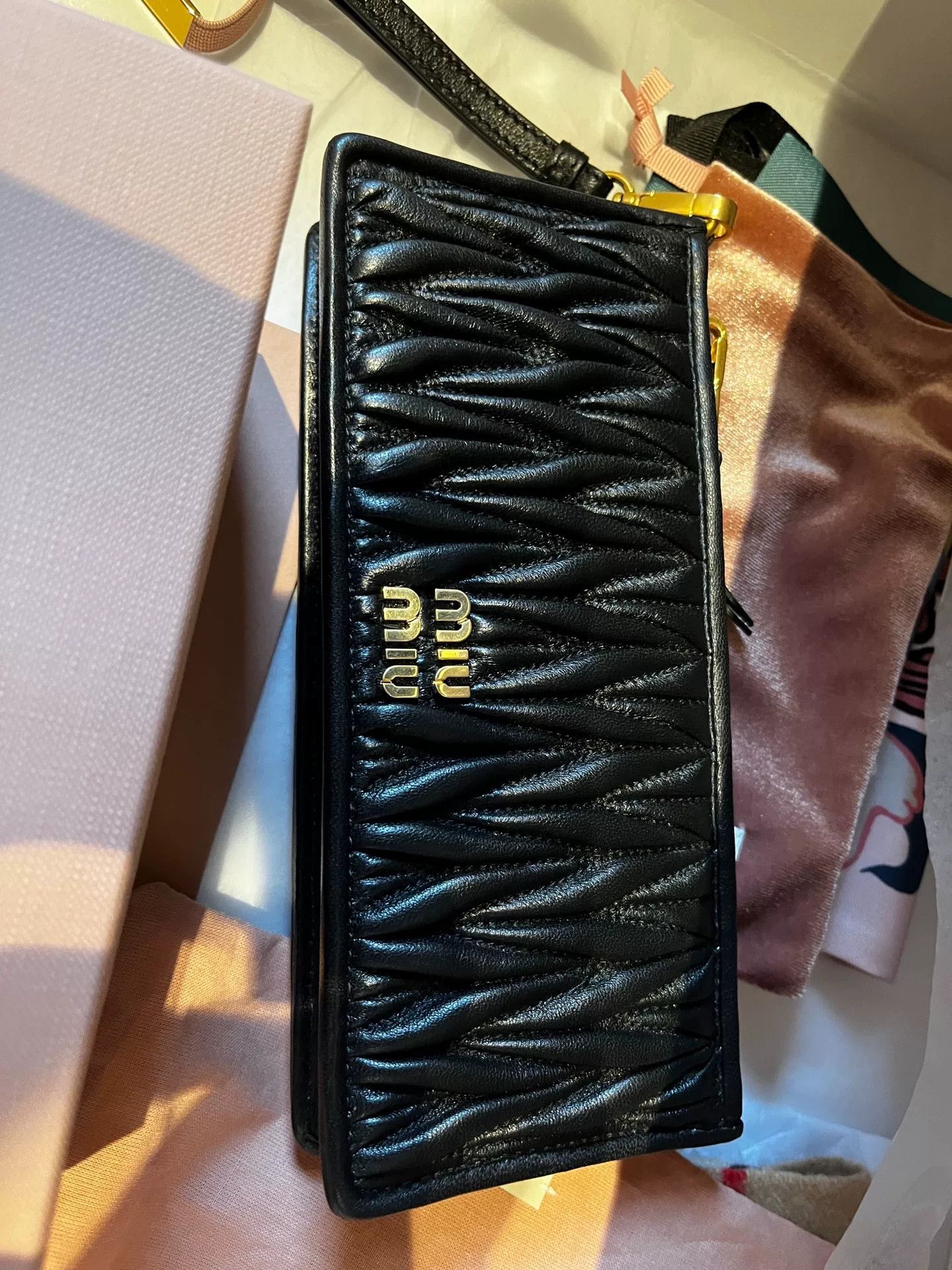 Miu Miu Miu Miu Quilted Leather Handbag Size ONE SIZE - 2 Thumbnail