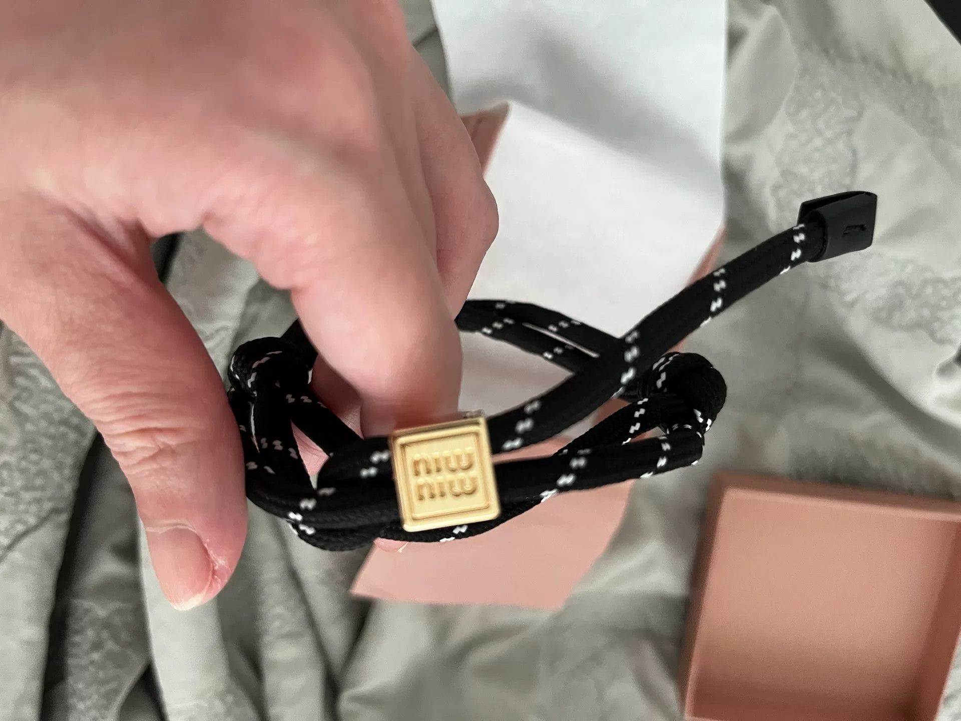 Miu Miu Miumiu Rope Sonylon Bracelet Size ONE SIZE - 3 Thumbnail