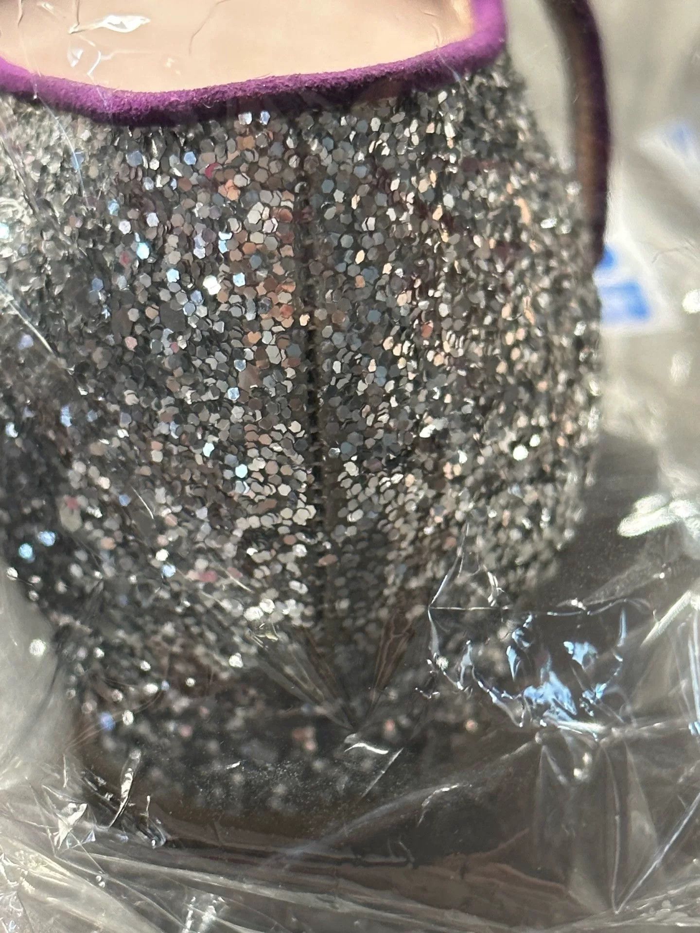 Japanese Brand Miu Miu Vintage Glitter Mary Jane Heels Size US 5 / IT 35 - 4 Thumbnail