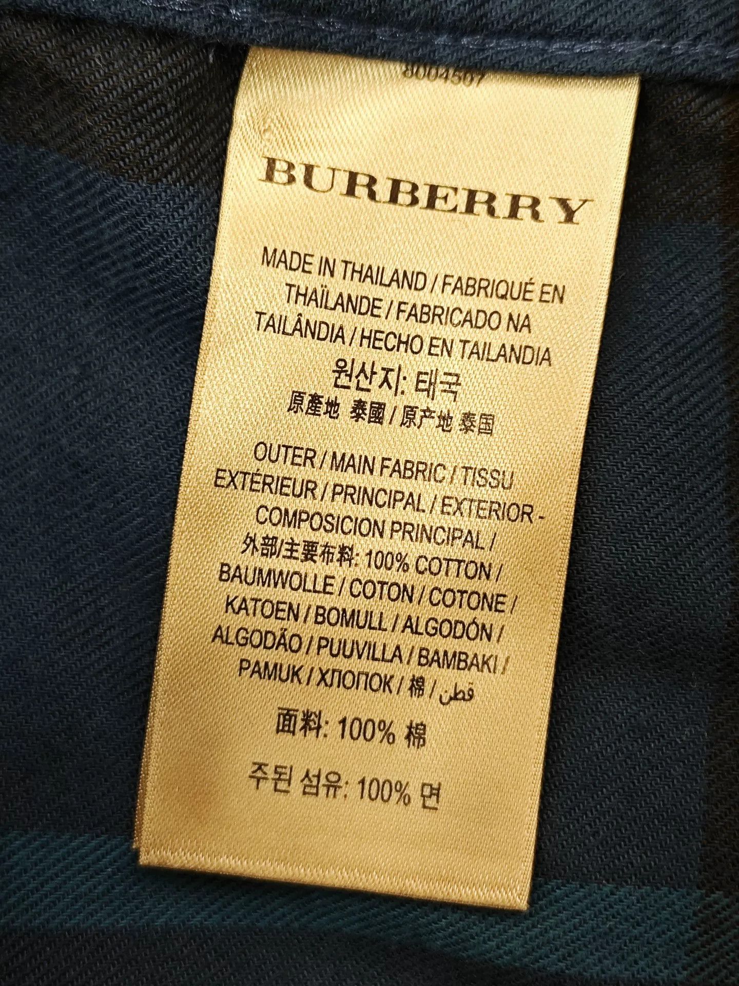 Japanese Brand Burberry Classic Check Long-Sleeve Shirt Men's Size US XXL / EU 58 / 5 - 6 Thumbnail