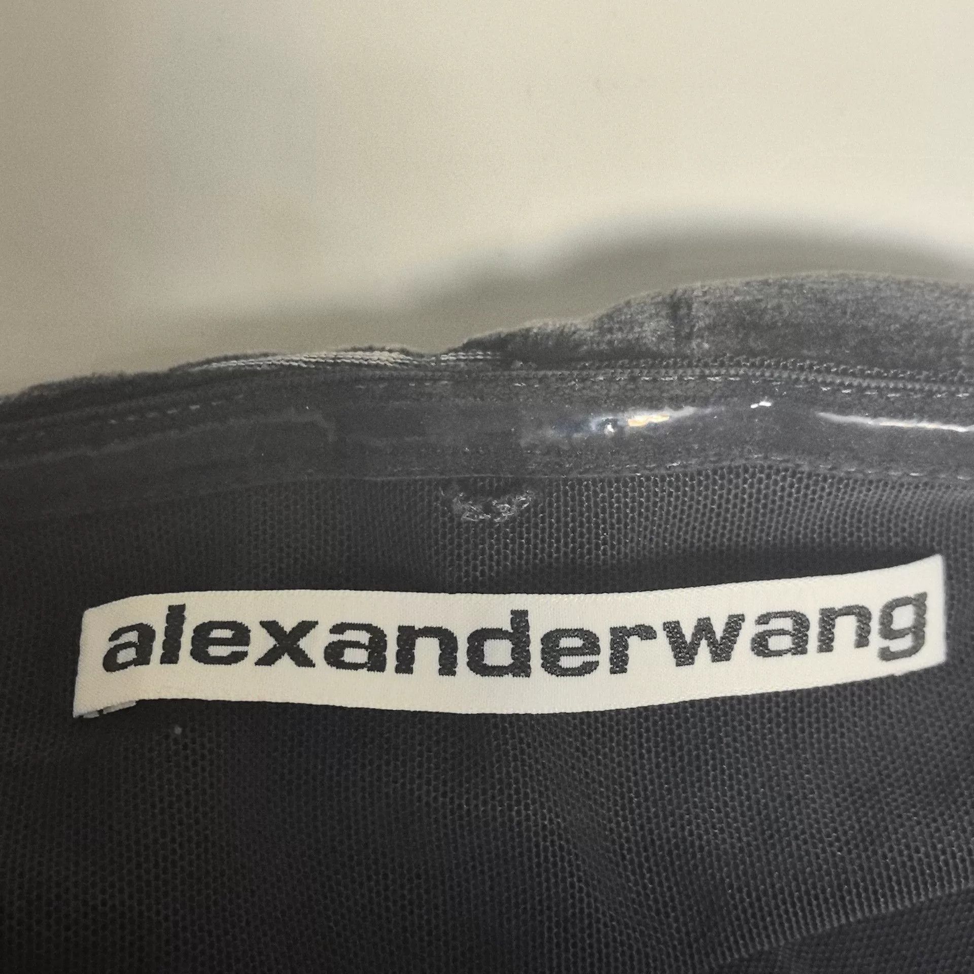 Japanese Brand Alexander Wang FW24 Croc Jacquard Velvet Mini Dress Size S / US 4 / IT 40 - 4 Thumbnail