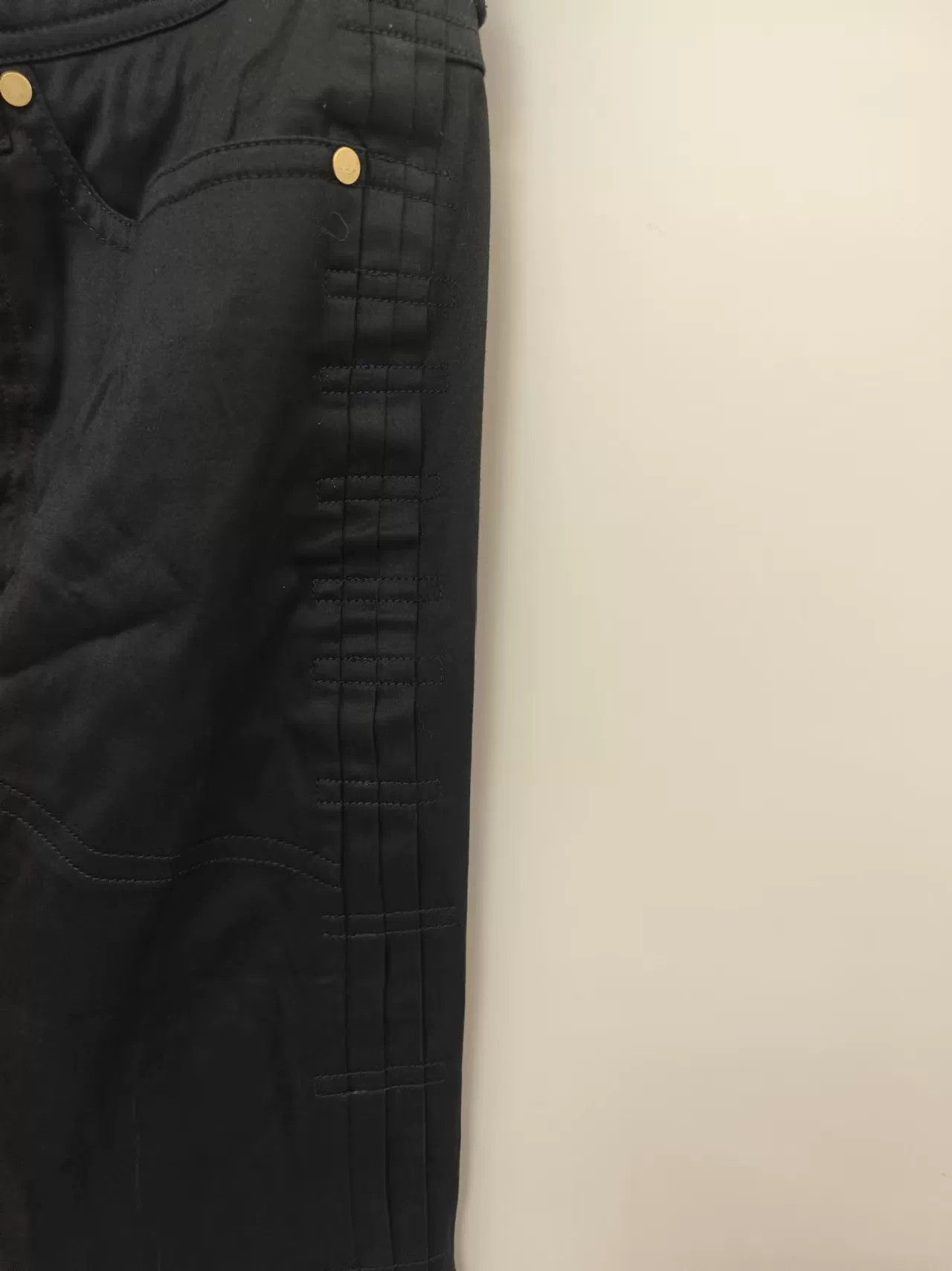 Japanese Brand Gucci Women's Black Casual Straight-Leg Pants Size 40" / US 18 - 3 Thumbnail