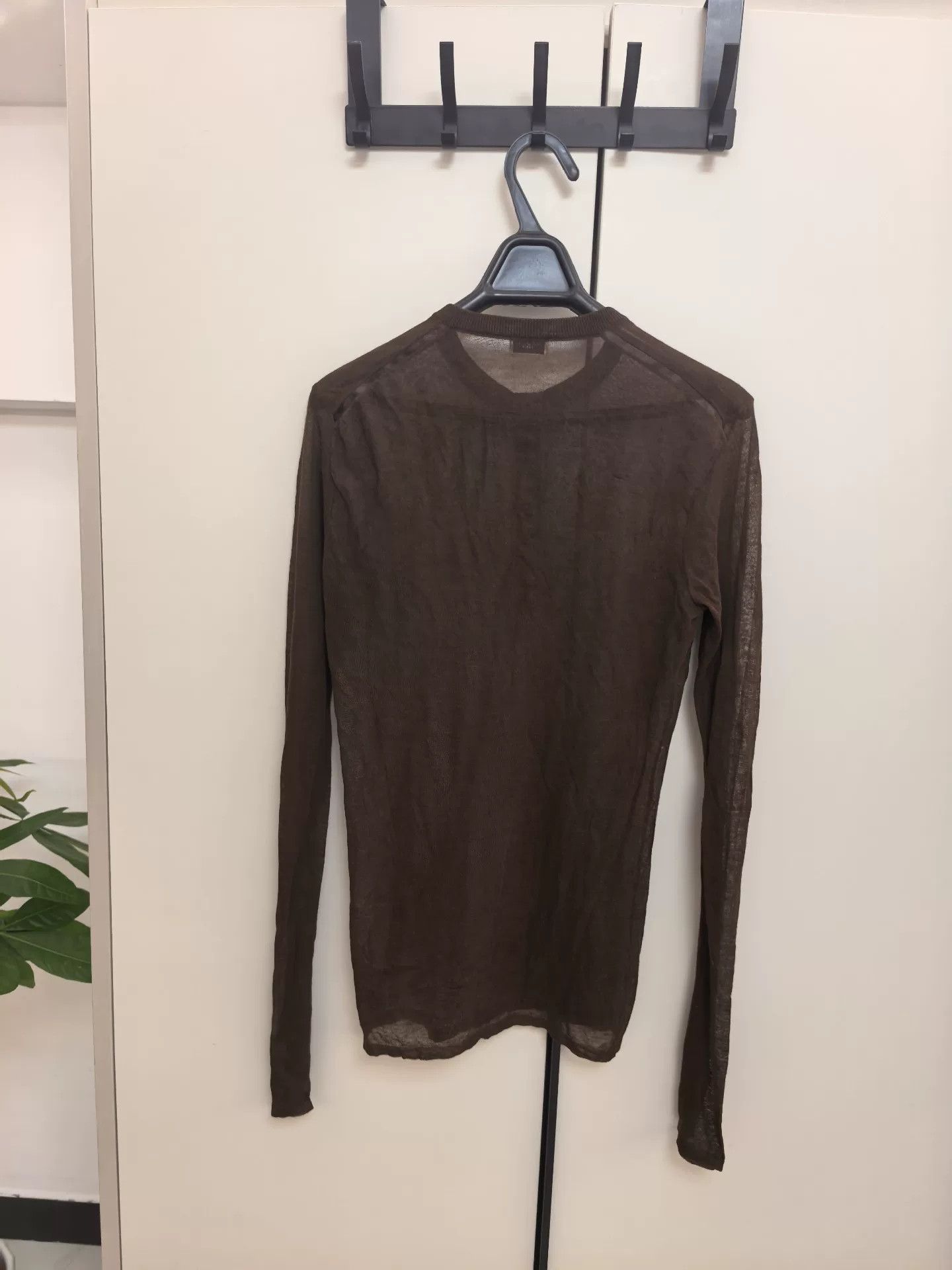 Saint Laurent Paris Saint Laurent Solid Henley Knit Shirt Size S / US 4 / IT 40 - 2 Thumbnail