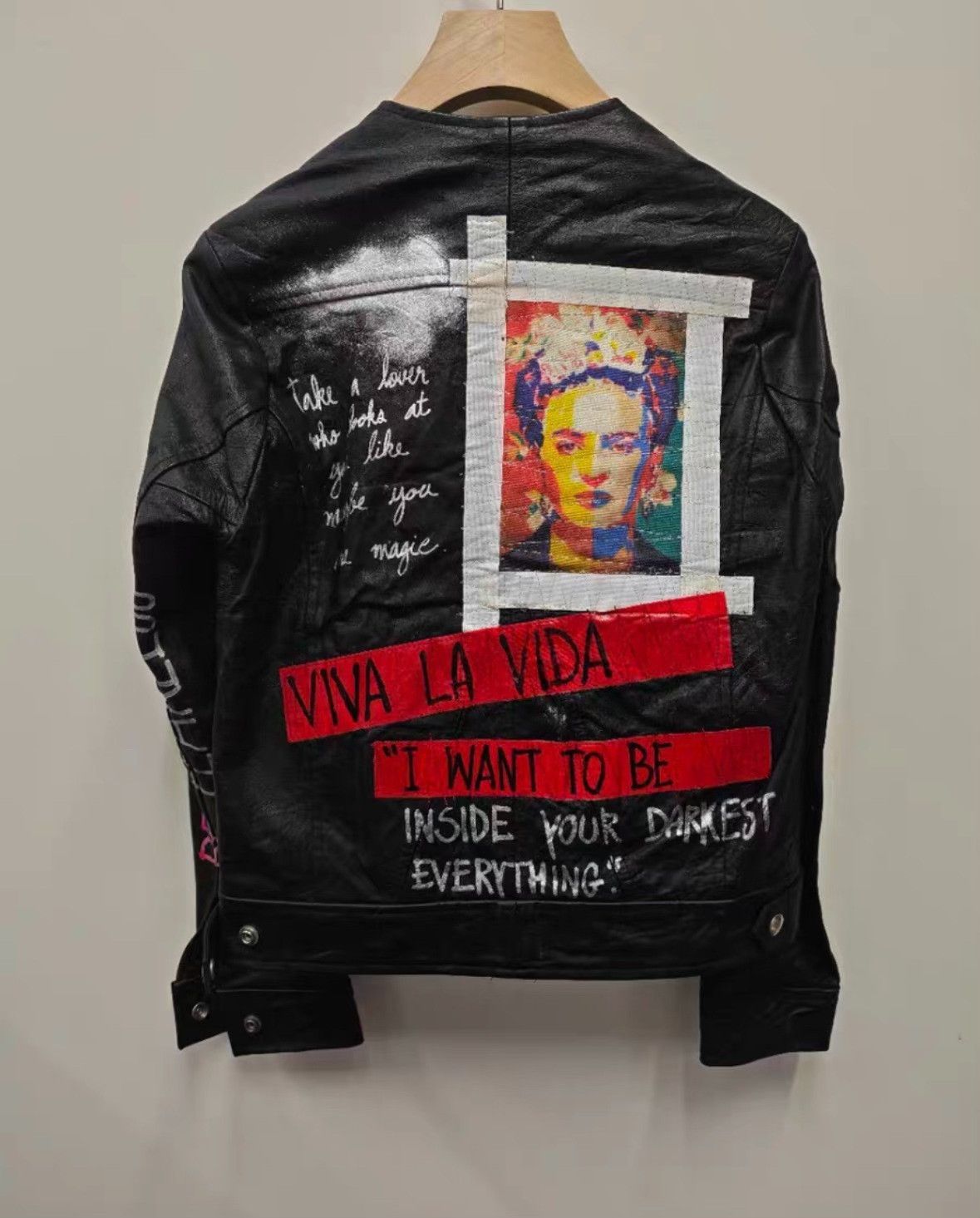 Japanese Brand NIGHTMARKET IT Graffiti Leather Jacket Size M / US 6-8 / IT 42-44 - 2 Thumbnail