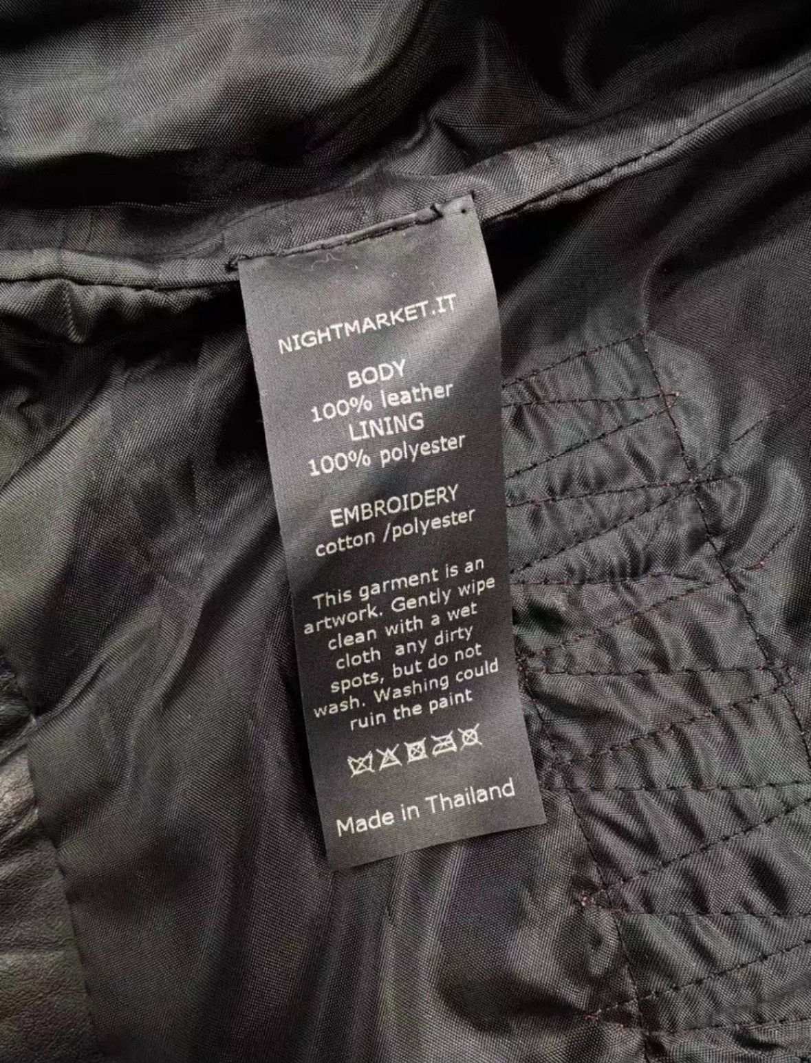 Japanese Brand NIGHTMARKET IT Graffiti Leather Jacket Size M / US 6-8 / IT 42-44 - 8 Thumbnail
