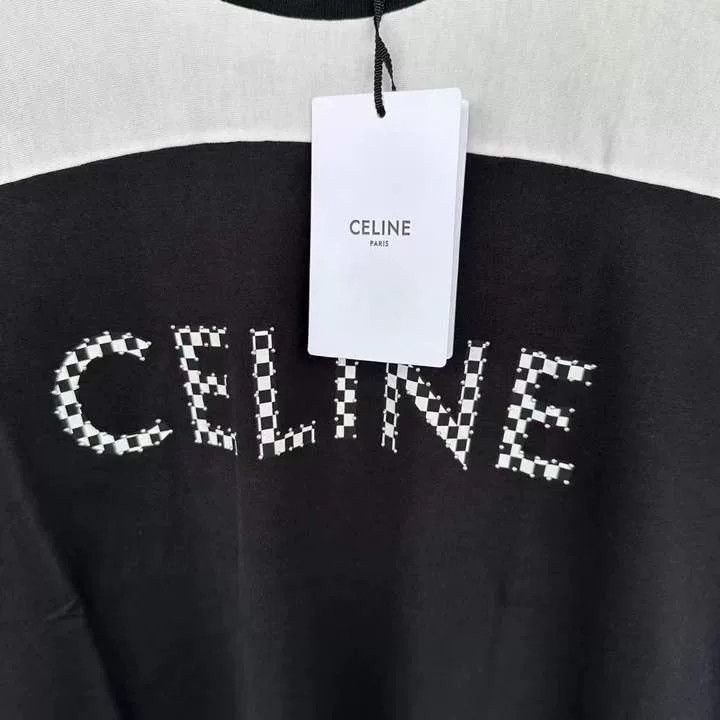 Japanese Brand Celine Patchwork Rivet Short-Sleeve Top Size M / US 6-8 / IT 42-44 - 3 Thumbnail