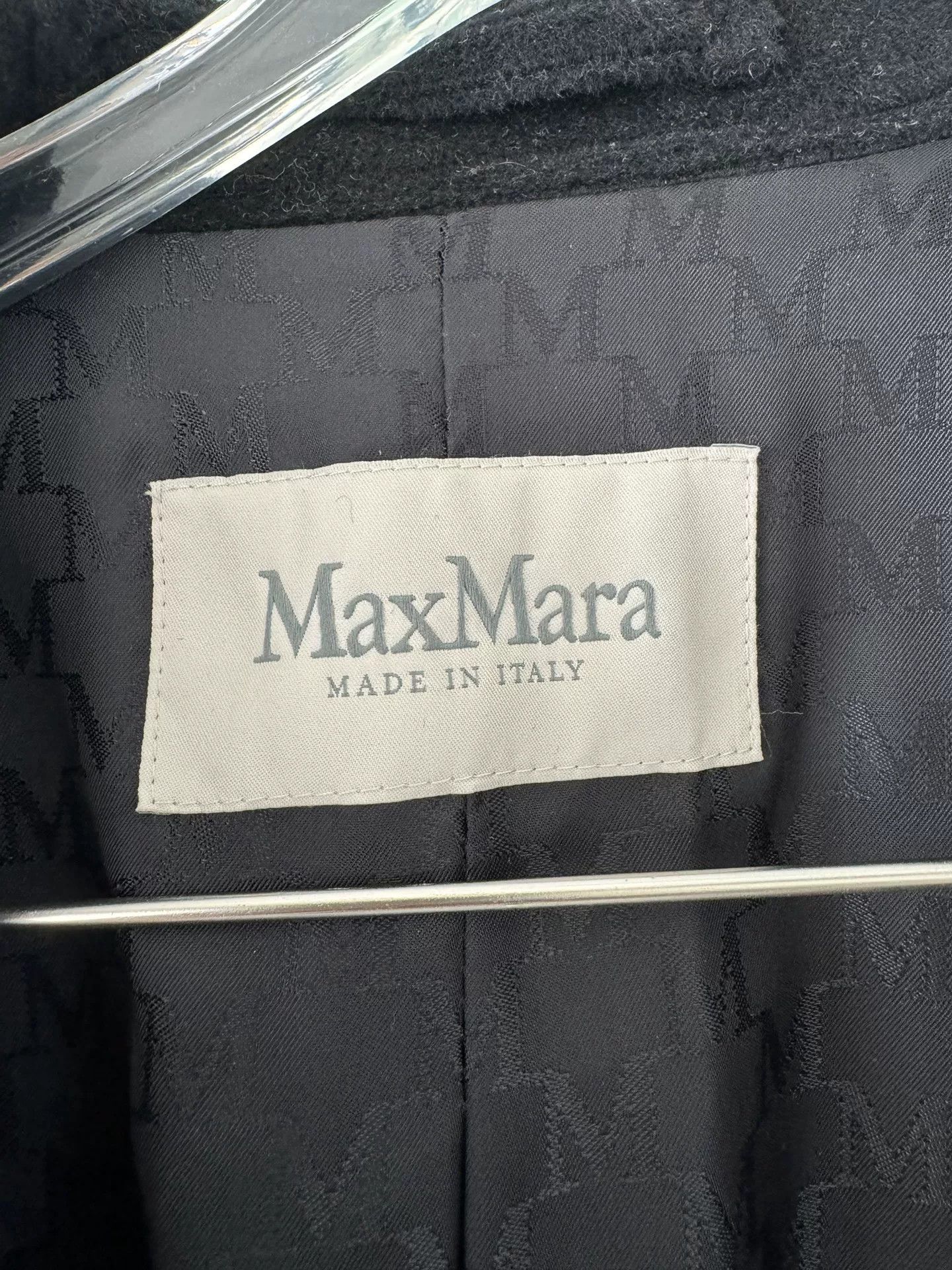 Max Mara MaxMara 101801 Black Wool Coat Size S / US 4 / IT 40 - 3 Thumbnail