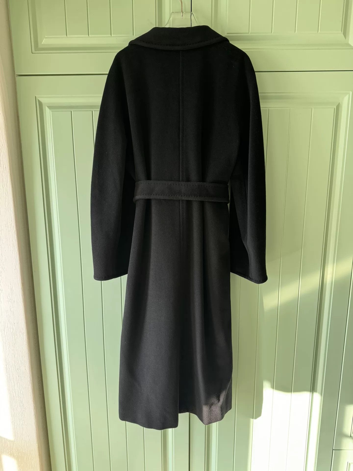 Max Mara MaxMara 101801 Black Wool Coat Size S / US 4 / IT 40 - 2 Thumbnail