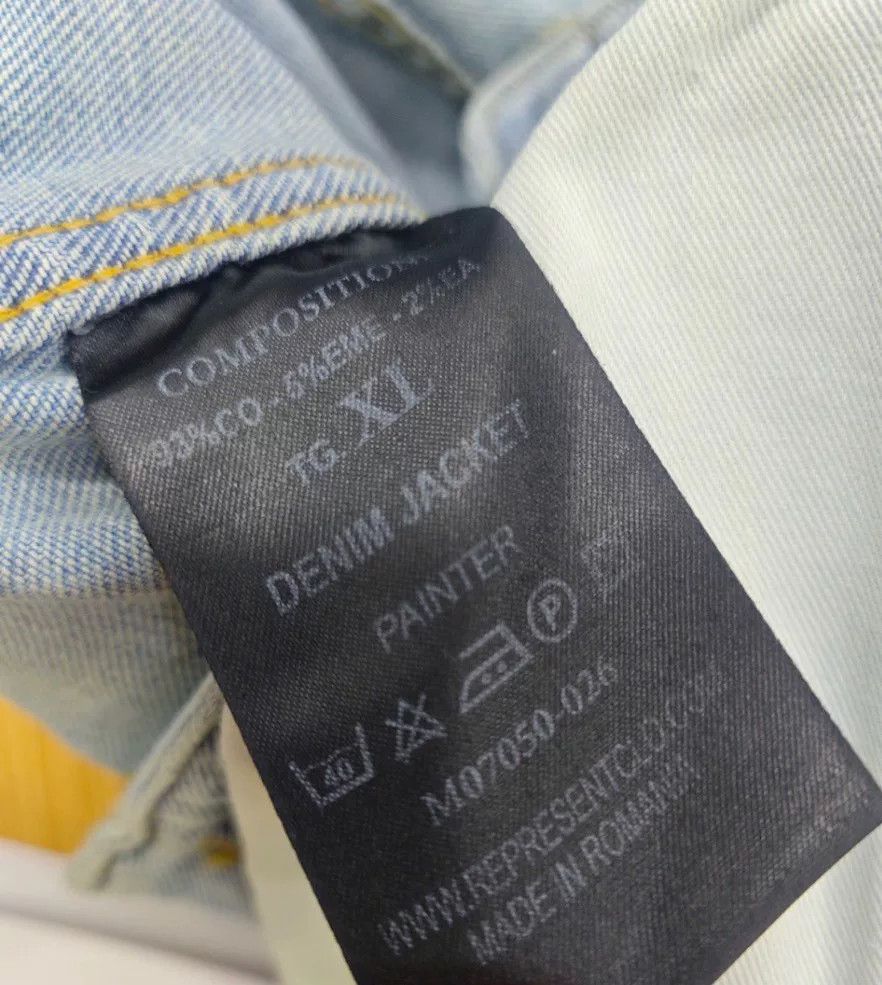 Japanese Brand REPRESENT Men's Paint Splatter Denim Jacket Size US S / EU 44-46 / 1 - 9 Thumbnail